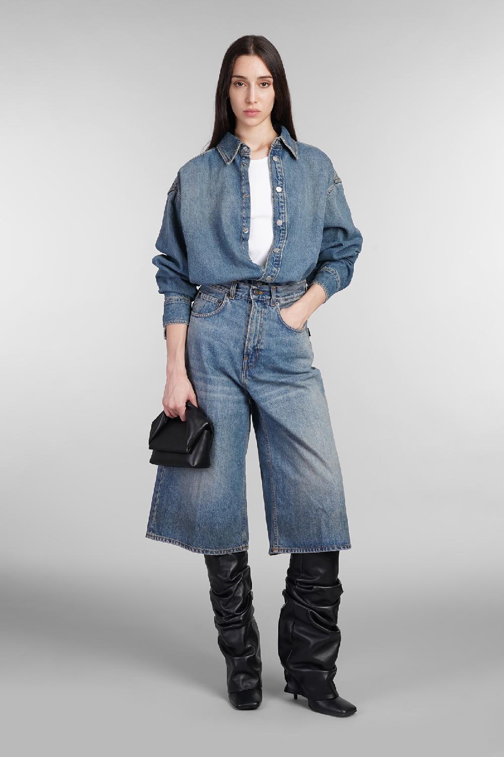 Deliberti Haikure Giacche Denim New Ofelia In Cotone Blu Cod. 403617 - Deliberti The Luxury Shopping