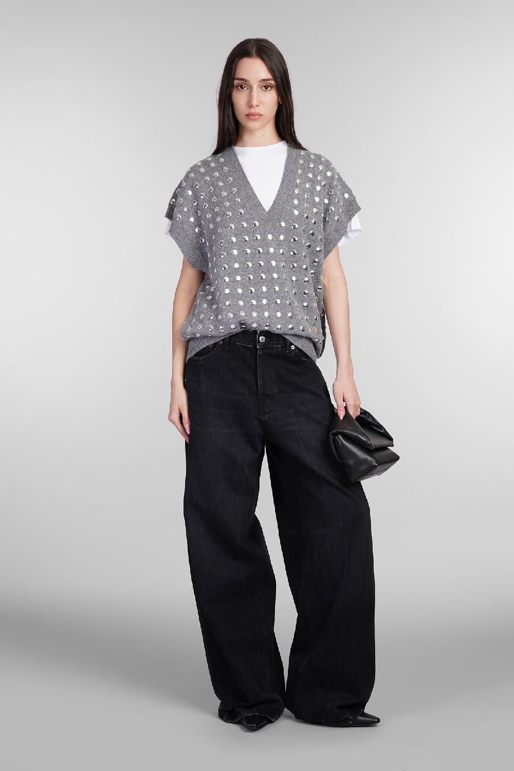 Deliberti Haikure Gilet Geri In Lana Grigia Cod. 404649 - Deliberti The Luxury Shopping