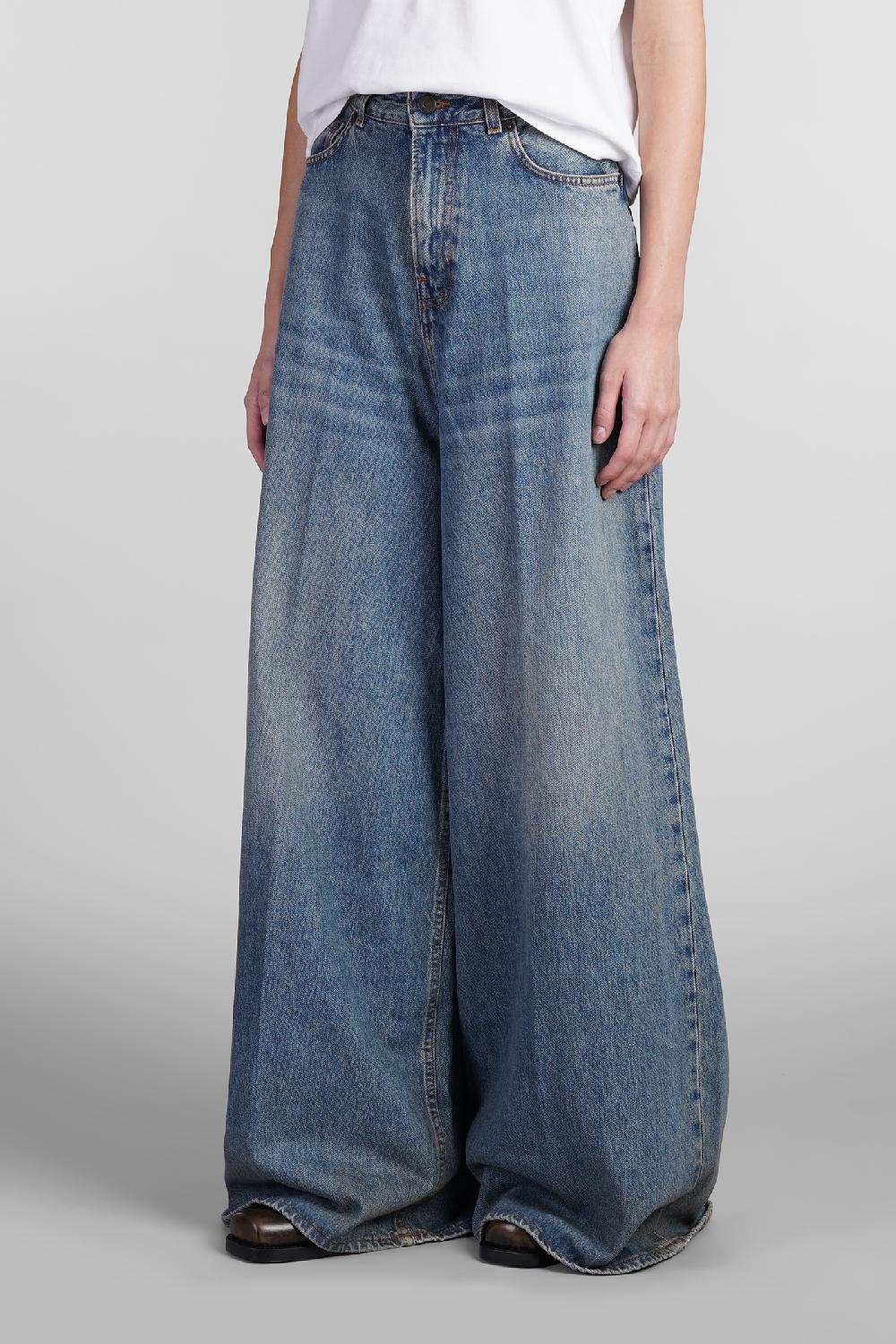 Deliberti Haikure Jeans Big Bethany In Cotone Blu Cod. 403615 - Deliberti The Luxury Shopping