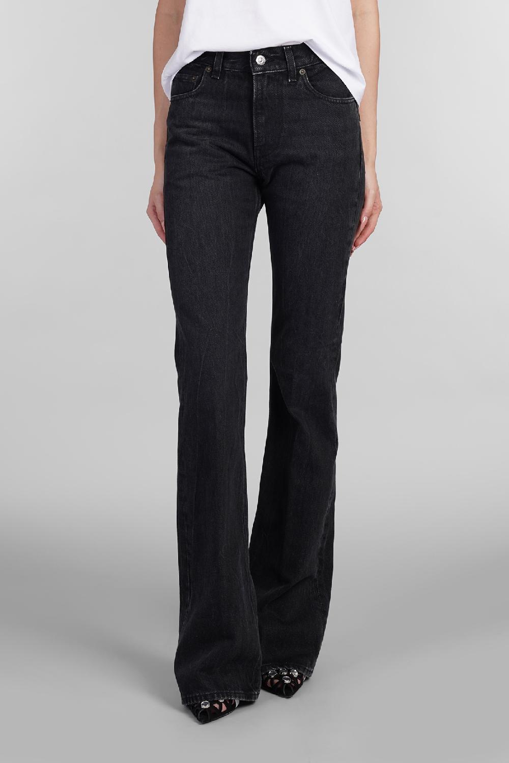Deliberti Haikure Jeans flora in cotone nero cod. 403610 - Deliberti The Luxury Shopping