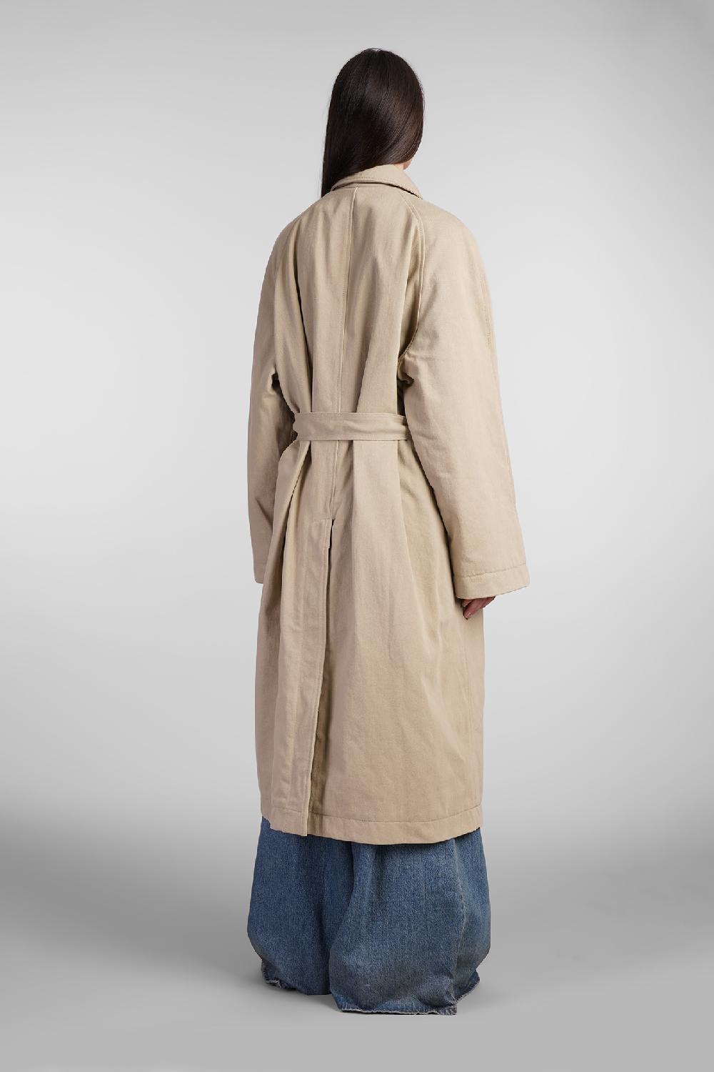 Deliberti Haikure Trench Thatcher Bull Ley In Cotone Beige Cod. 404648 - Deliberti The Luxury Shopping