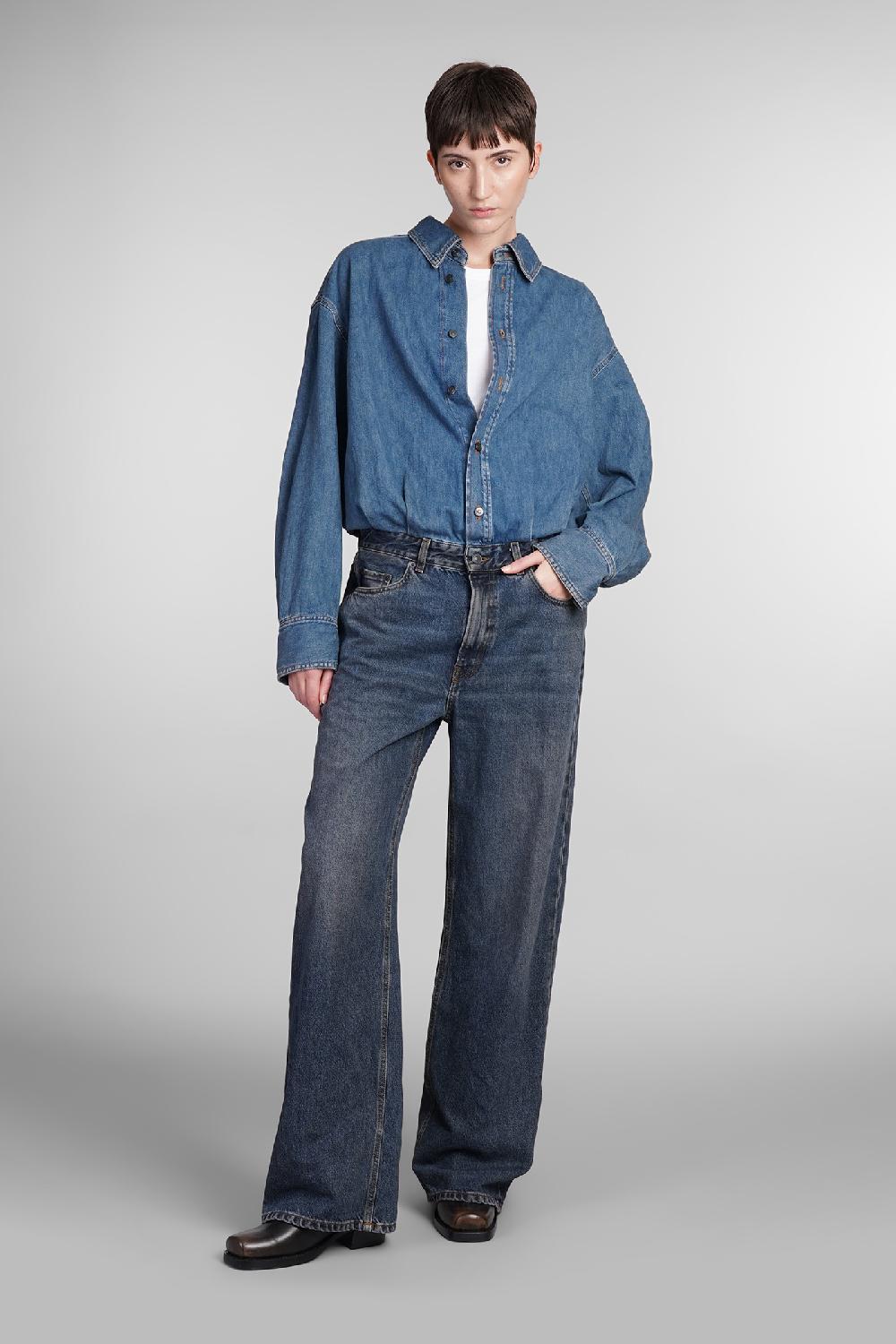 Deliberti Haikure Tuta Tessie In Cotone Blu Cod. 409672 - Deliberti The Luxury Shopping