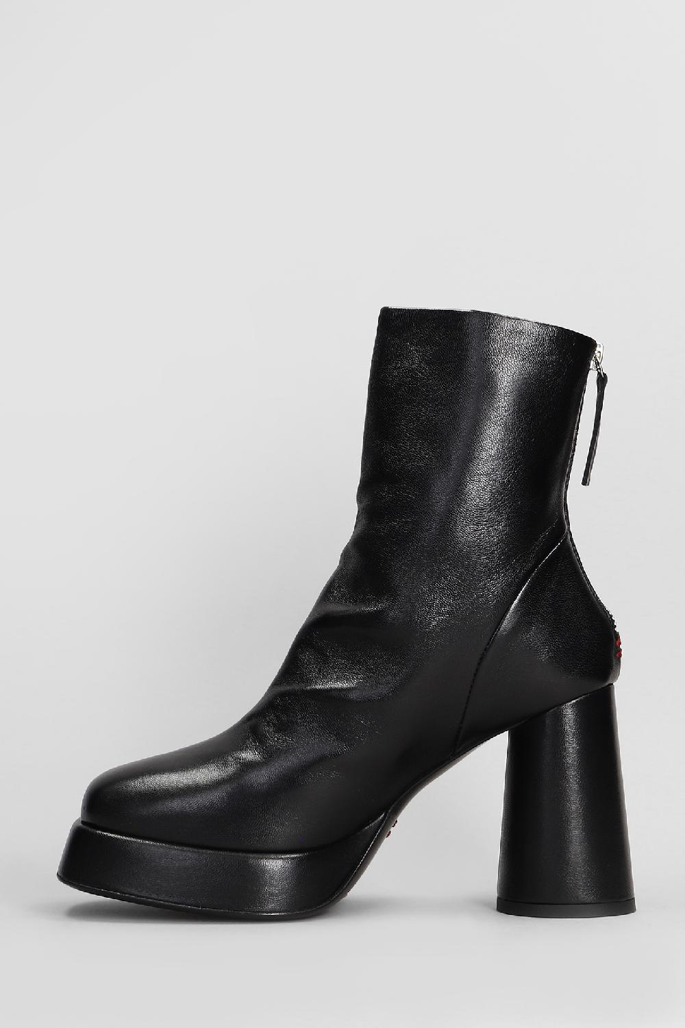Deliberti HALMANERA Stivali Tacco Alto Baron In Pelle Nera Cod. 408252 - Deliberti The Luxury Shopping