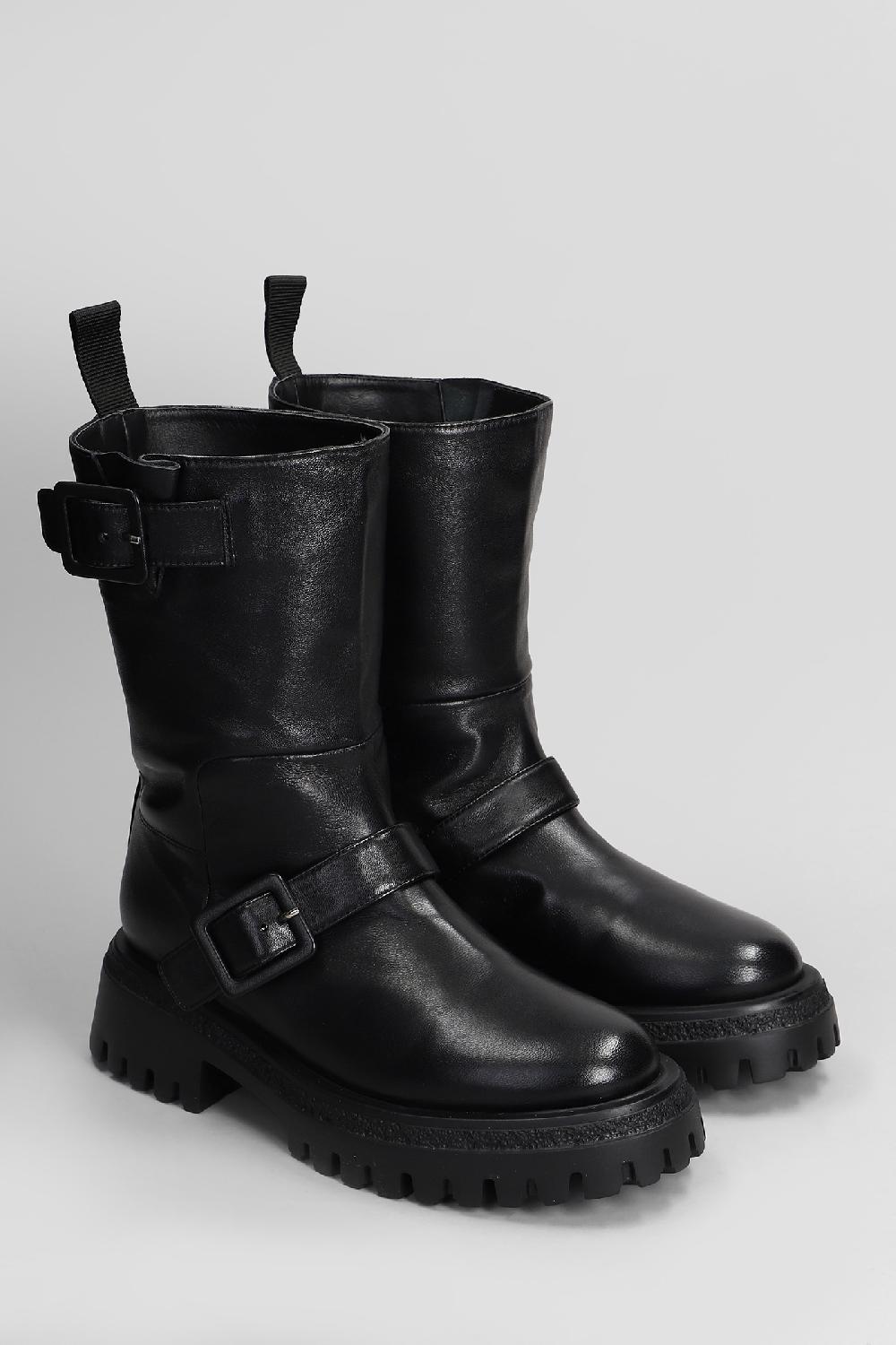 Deliberti HALMANERA Tronchetti Tacco Alto Baron In Pelle Nera Cod. 408254 - Deliberti The Luxury Shopping