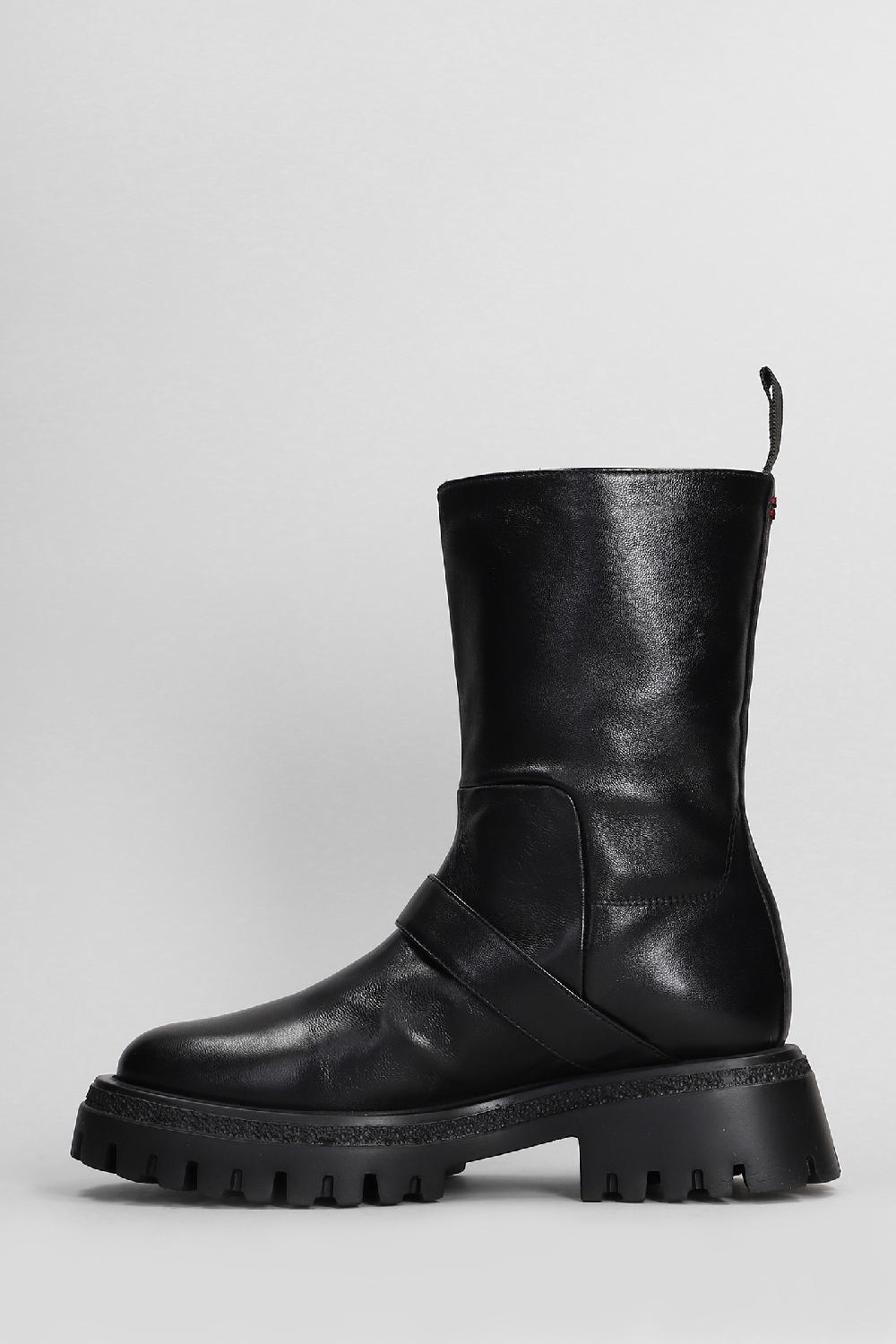 Deliberti HALMANERA Tronchetti Tacco Alto Baron In Pelle Nera Cod. 408254 - Deliberti The Luxury Shopping