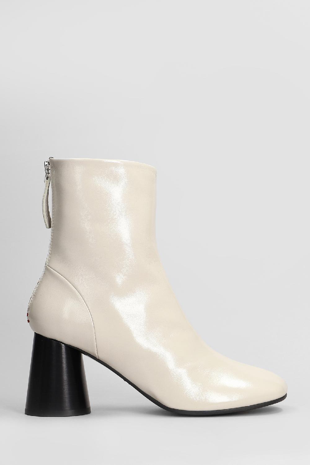 Deliberti HALMANERA Tronchetti tacco alto glaze in pelle beige cod. 408249 - Deliberti The Luxury Shopping
