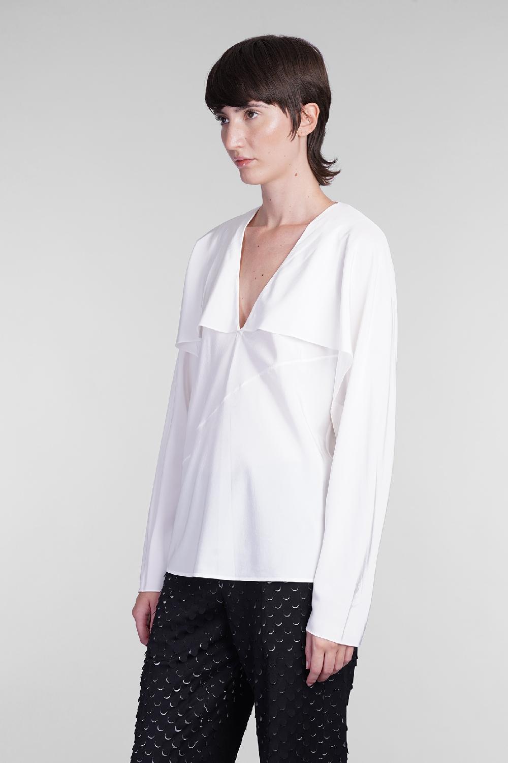 Deliberti Helmut Lang Blusa In Seta Bianca Cod. 405958 - Deliberti The Luxury Shopping