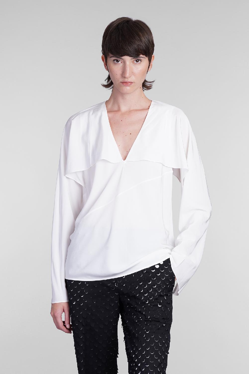 Deliberti Helmut Lang Blusa in seta bianca cod. 405958 - Deliberti The Luxury Shopping