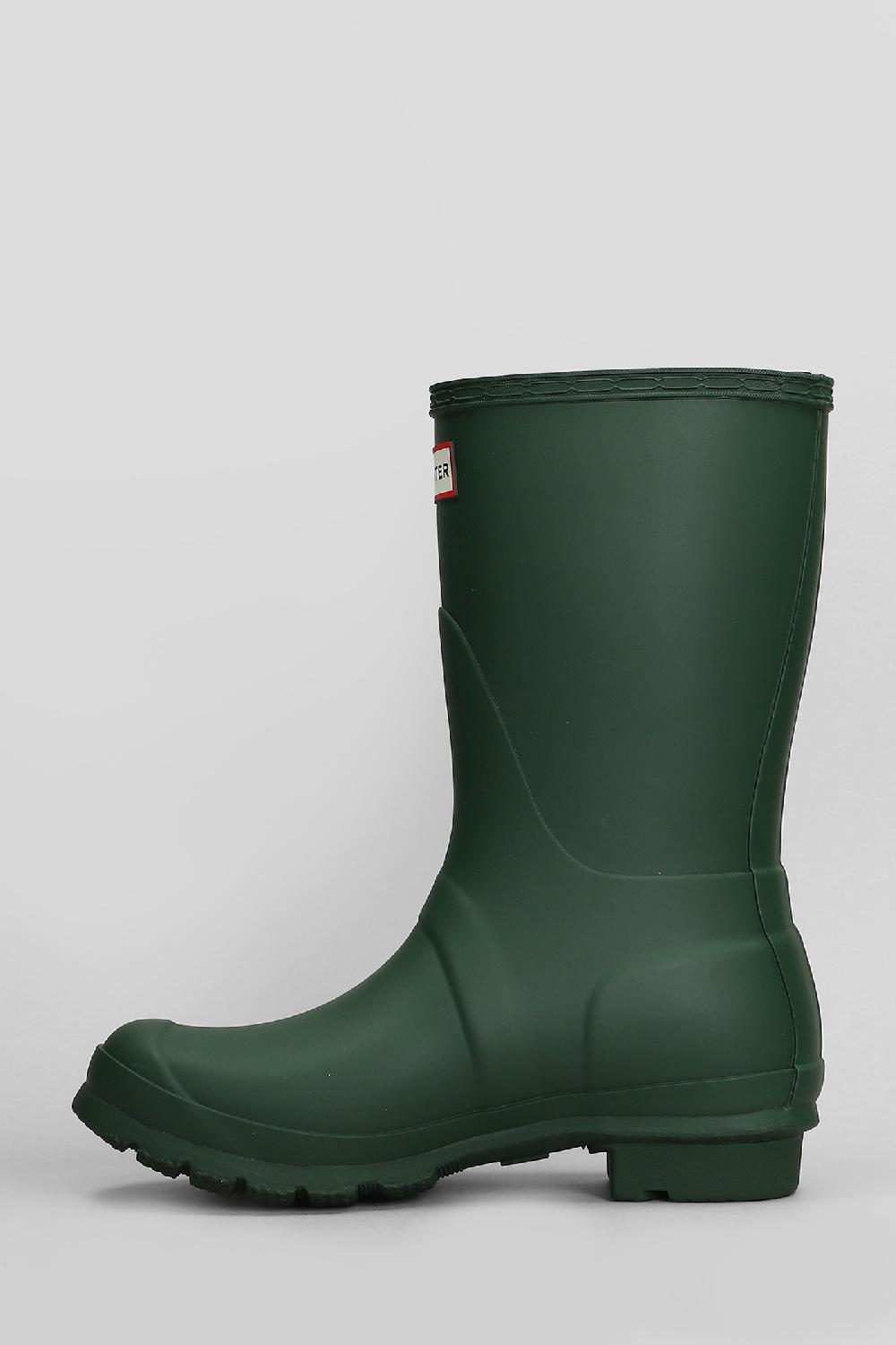 Deliberti Hunter Stivali Tacco Basso Original Short In Gomma Verde Cod. 409457 - Deliberti The Luxury Shopping