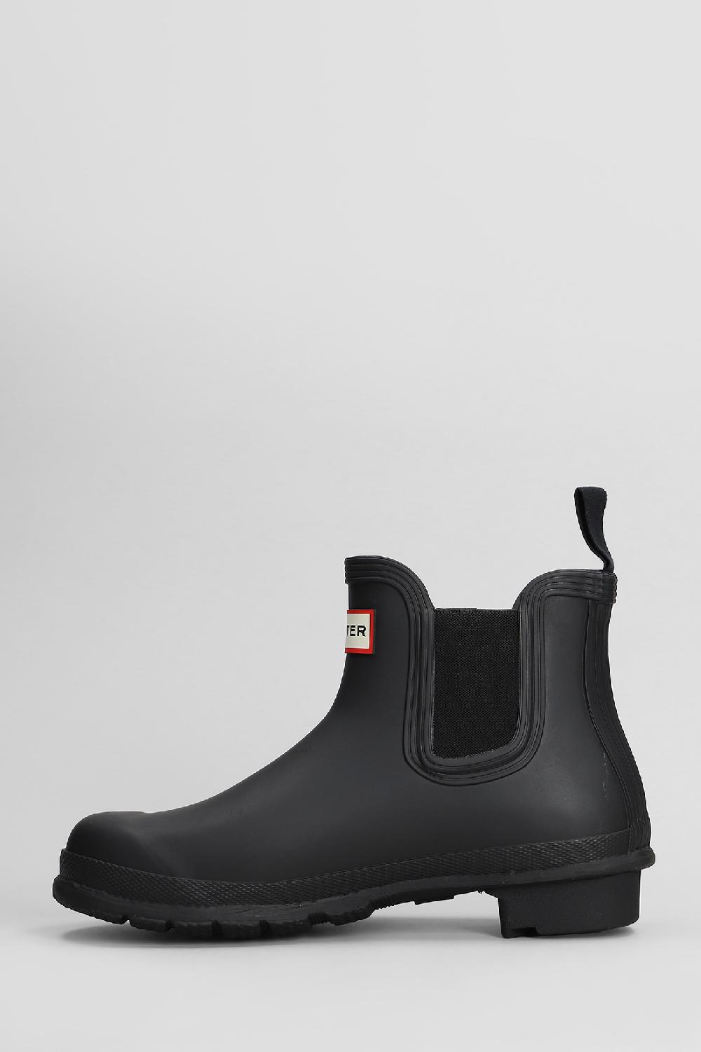 Deliberti Hunter Tronchetti Tacco Basso Original Chelsea In Gomma Nera Cod. 409458 - Deliberti The Luxury Shopping