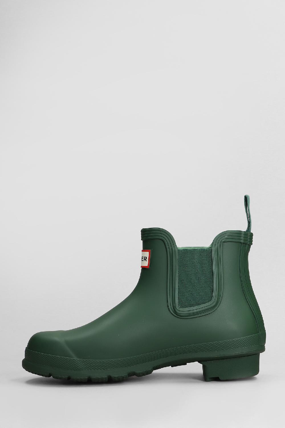 Deliberti Hunter Tronchetti Tacco Basso Original Chelsea In Gomma Verde Cod. 409459 - Deliberti The Luxury Shopping