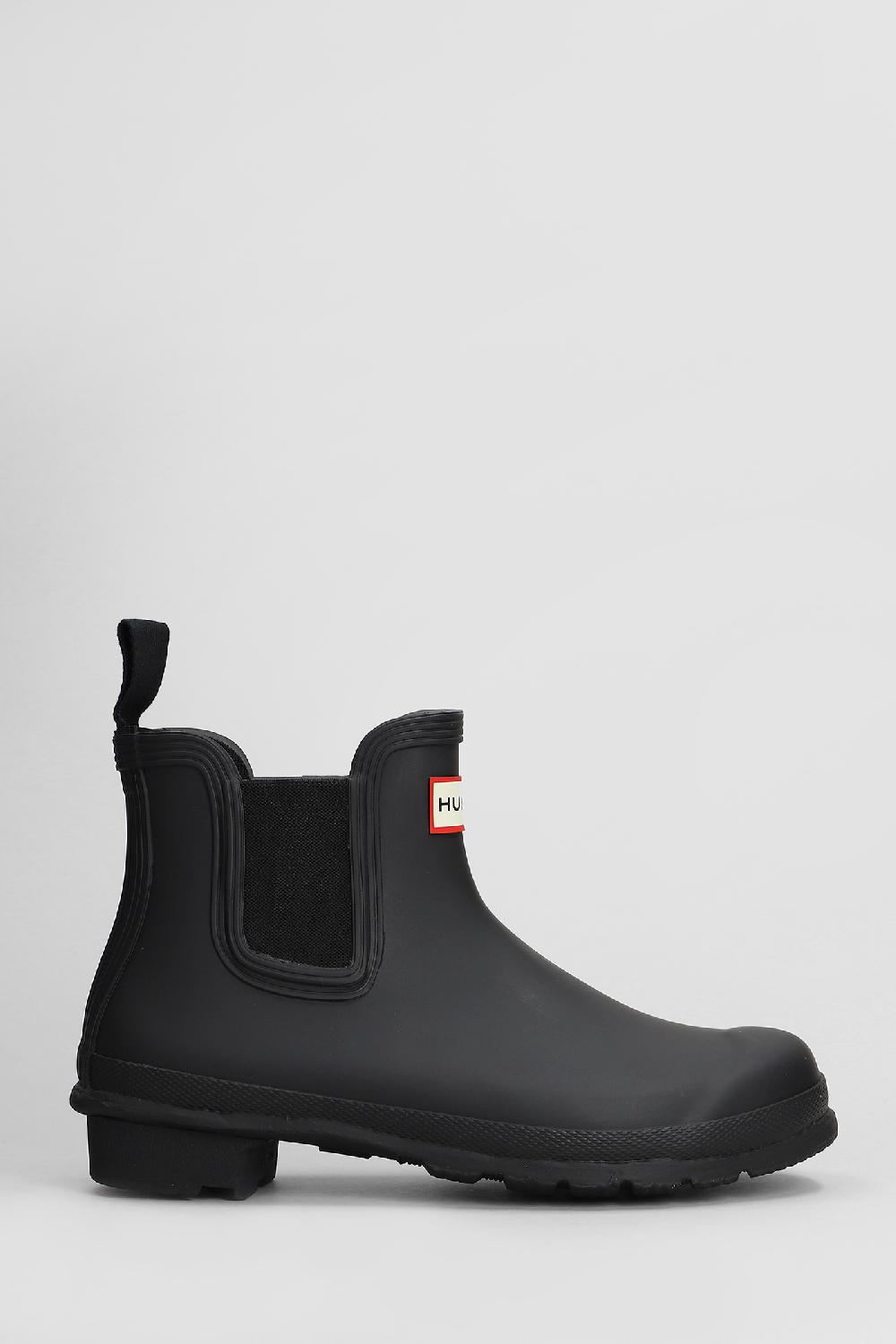 Deliberti Hunter Tronchetti tacco basso original chelsea in gomma nera cod. 409458 - Deliberti The Luxury Shopping