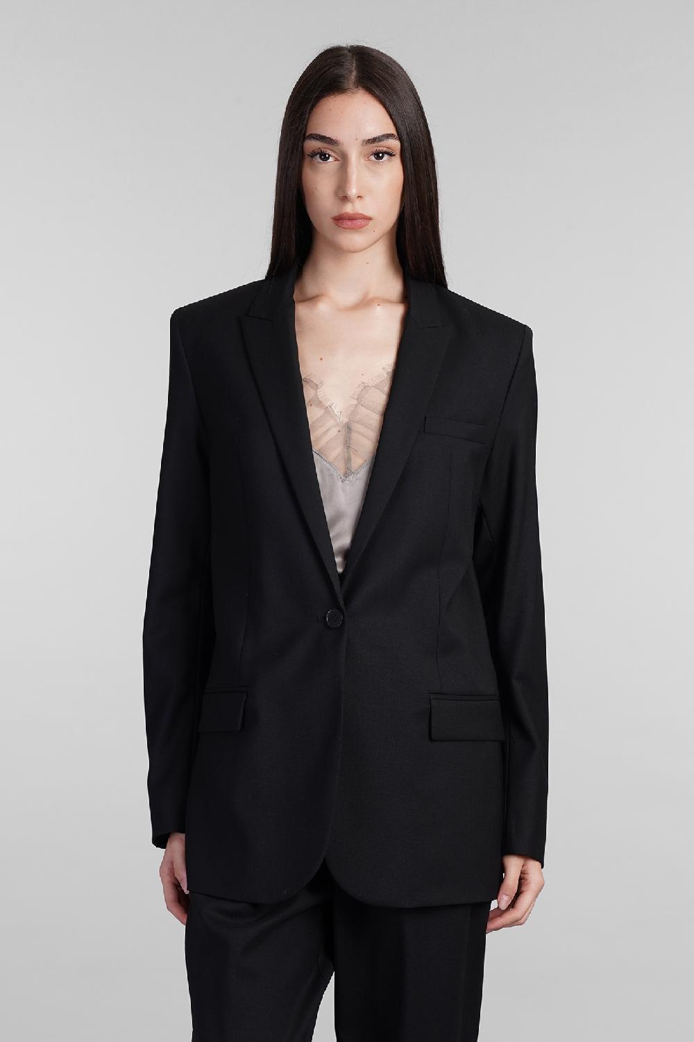 Deliberti Iro Blazer allan in lana nera cod. 407078 - Deliberti The Luxury Shopping