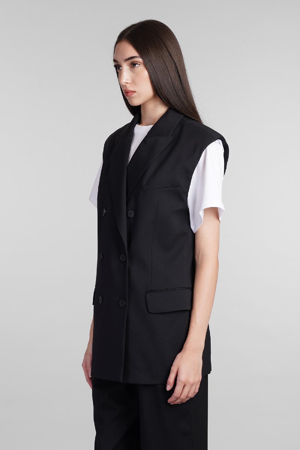 Deliberti Iro Blazer Anilah In Viscosa Nera Cod. 407097 - Deliberti The Luxury Shopping