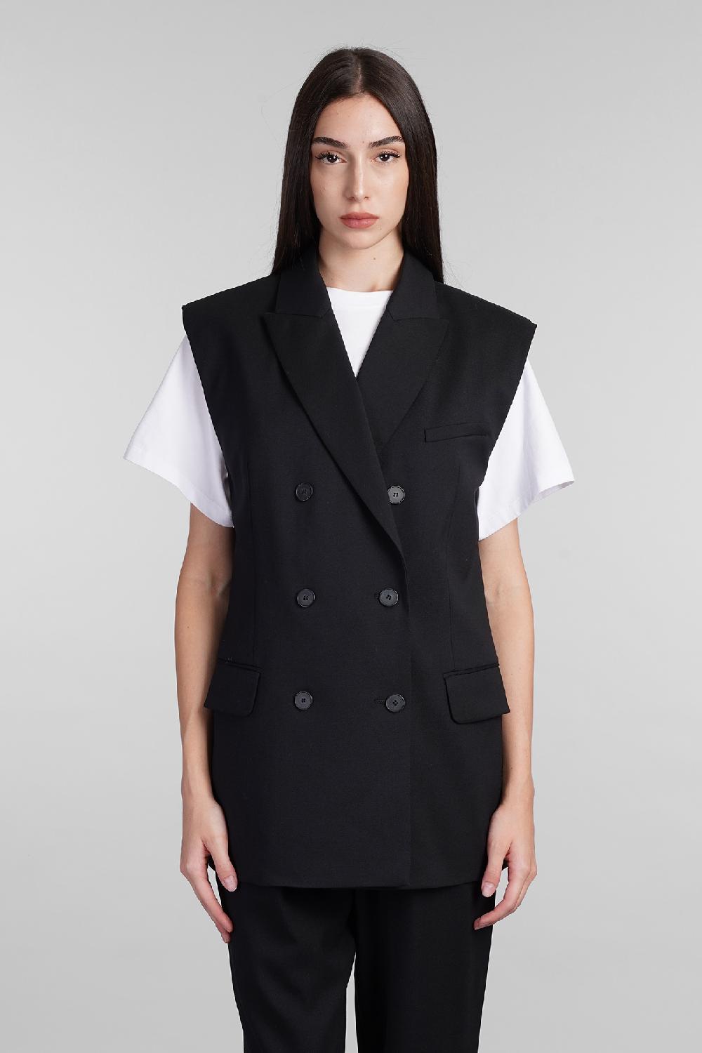 Deliberti Iro Blazer anilah in viscosa nera cod. 407097 - Deliberti The Luxury Shopping