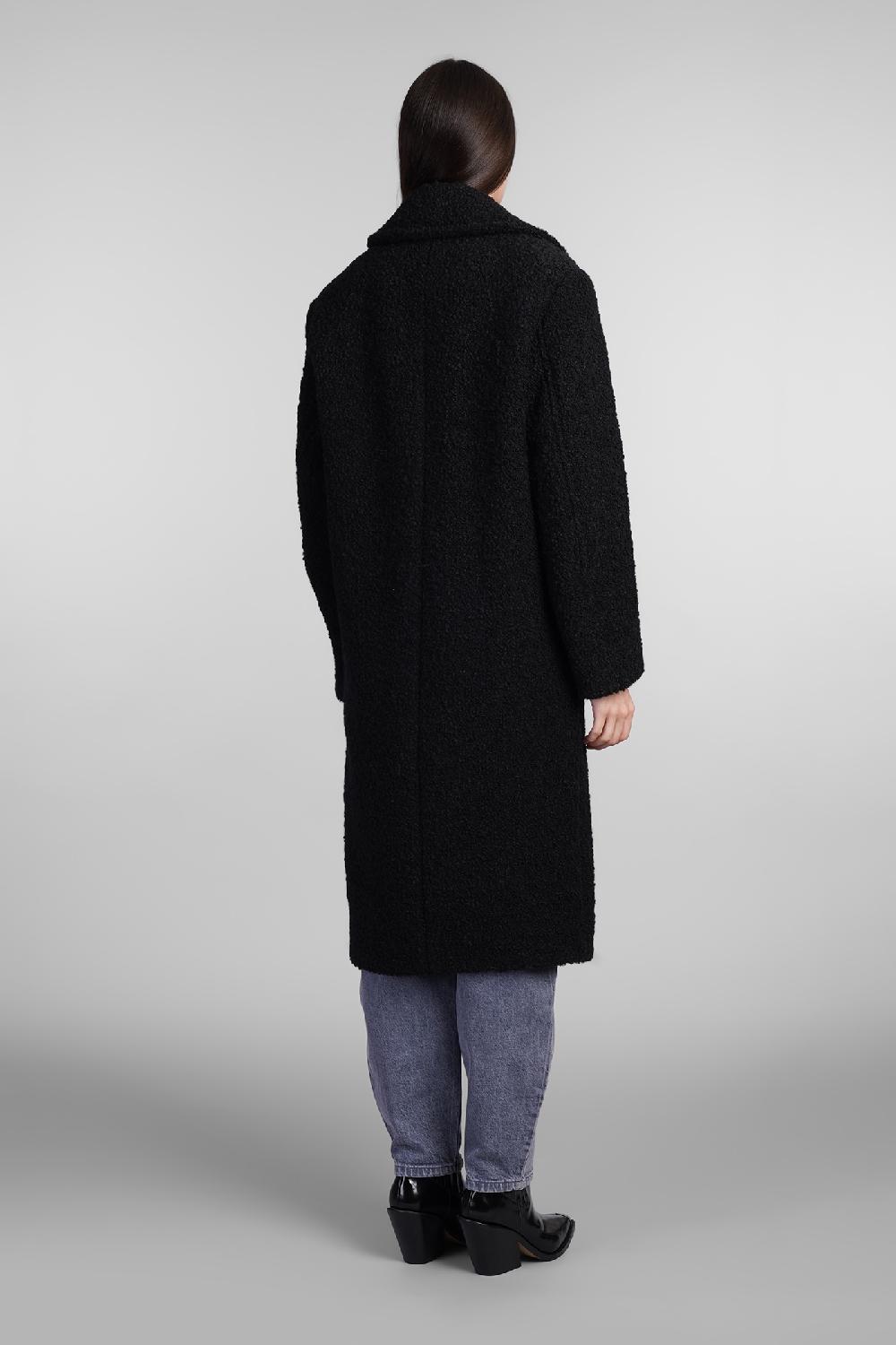 Deliberti Iro Cappotto Azelia In Lana Nera Cod. 407118 - Deliberti The Luxury Shopping