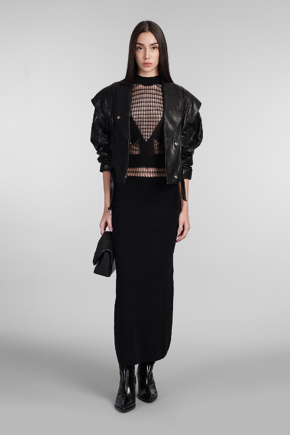 Deliberti Iro Giacca Biker Yukito In Pelle Nera Cod. 407096 - Deliberti The Luxury Shopping