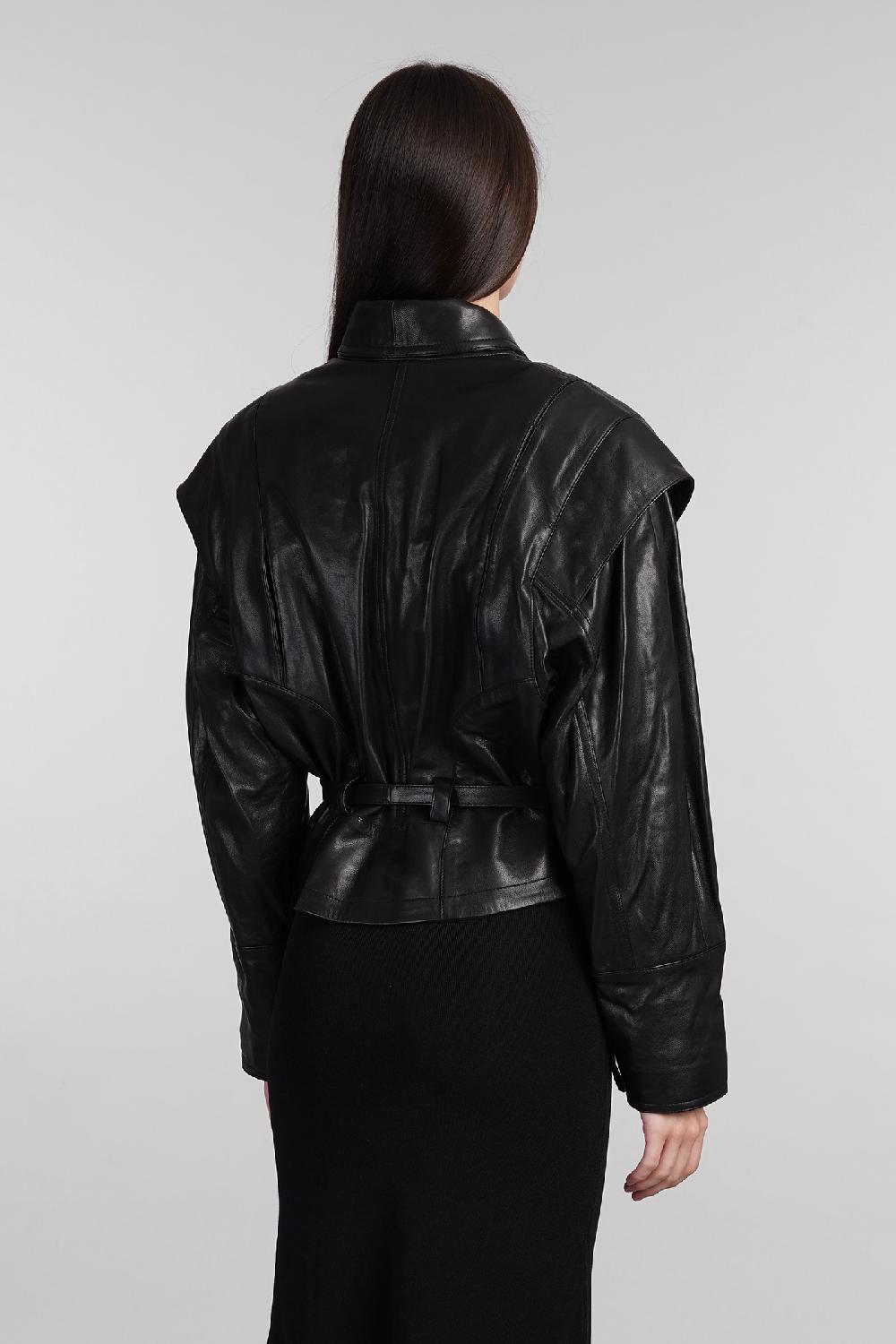 Deliberti Iro Giacca Biker Yukito In Pelle Nera Cod. 407096 - Deliberti The Luxury Shopping