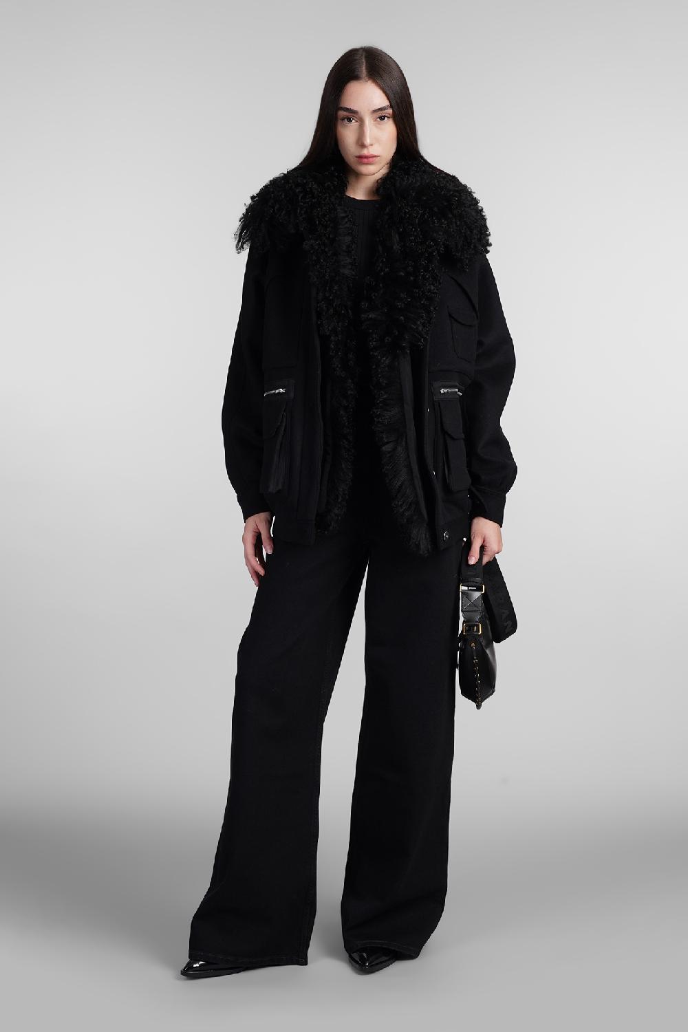 Deliberti Iro Giacca Casual Diassa In Lana Nera Cod. 407120 - Deliberti The Luxury Shopping