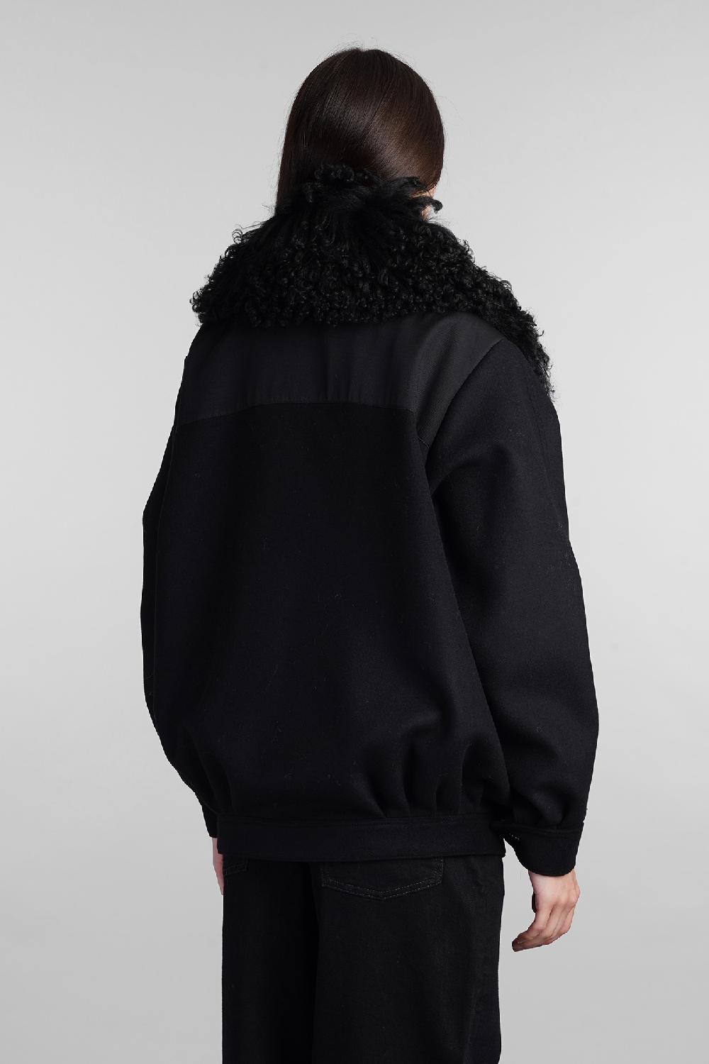 Deliberti Iro Giacca Casual Diassa In Lana Nera Cod. 407120 - Deliberti The Luxury Shopping