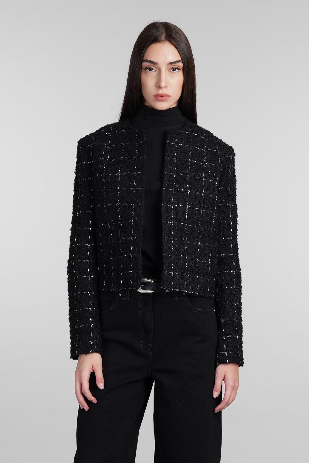 Deliberti Iro Giacca casual malano in lana nera cod. 407117 - Deliberti The Luxury Shopping