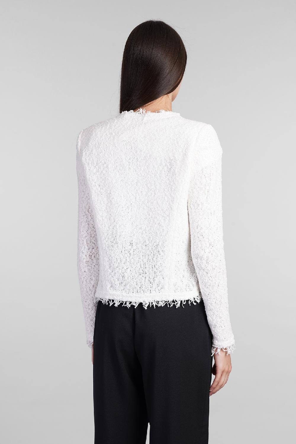 Deliberti Iro Giacca Casual Shavani In Cotone Bianco Cod. 407075 - Deliberti The Luxury Shopping