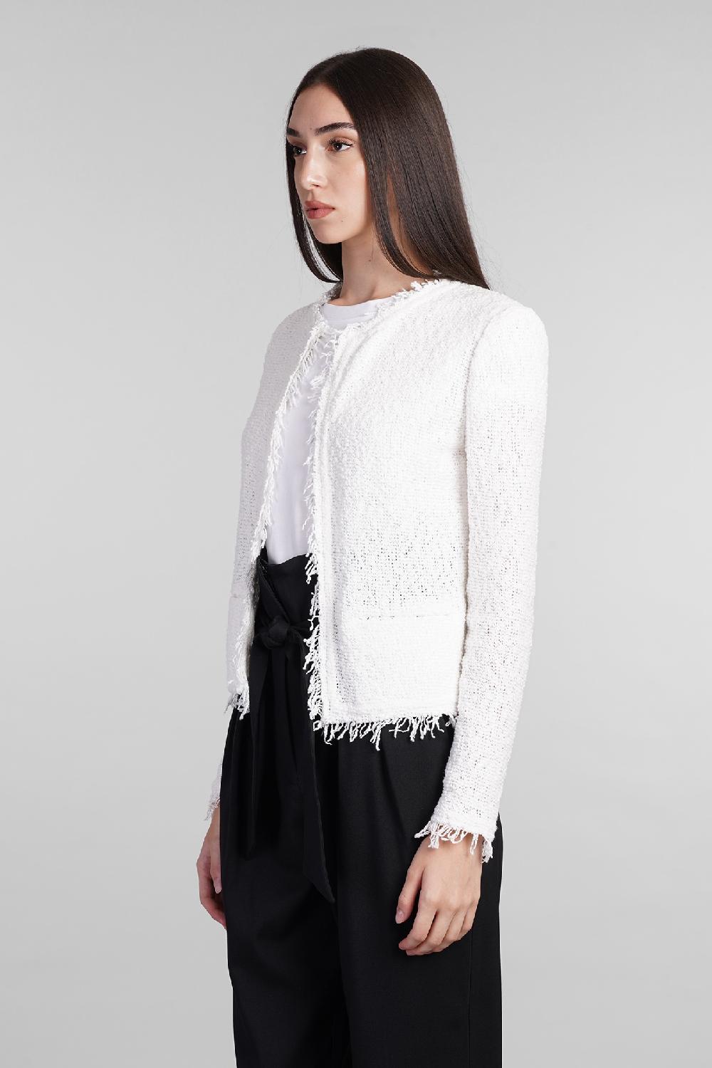 Deliberti Iro Giacca Casual Shavani In Cotone Bianco Cod. 407075 - Deliberti The Luxury Shopping