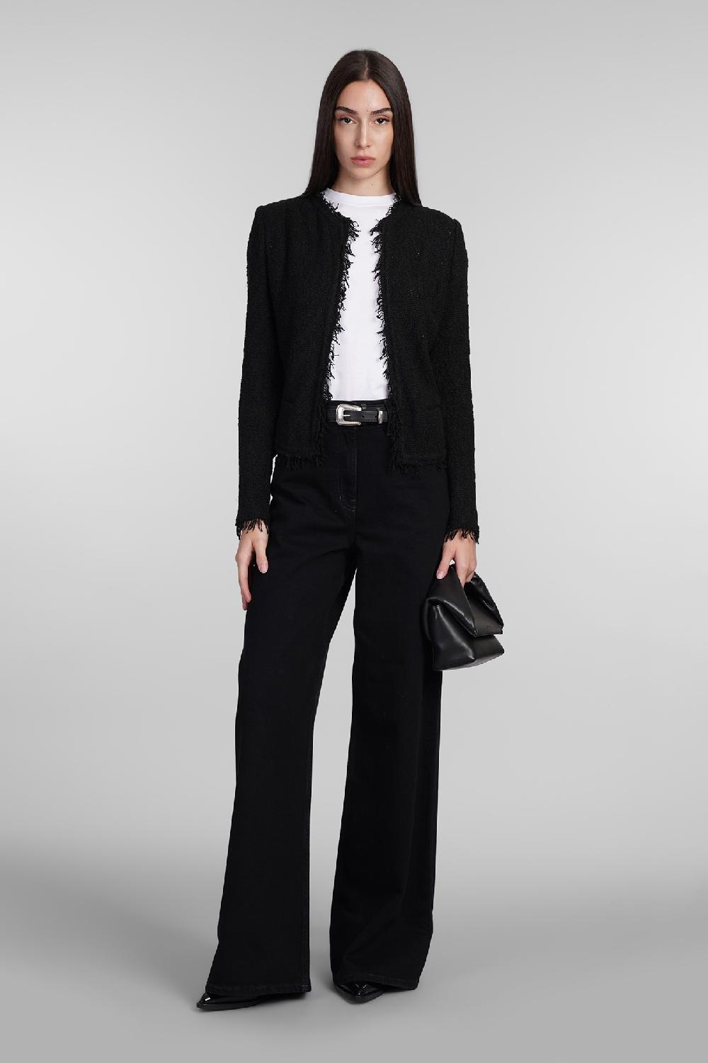 Deliberti Iro Giacca Casual Shavani In Cotone Nero Cod. 407079 - Deliberti The Luxury Shopping