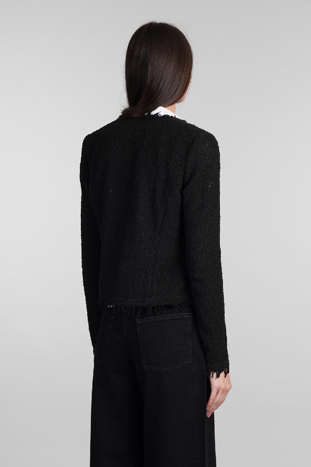 Deliberti Iro Giacca Casual Shavani In Cotone Nero Cod. 407079 - Deliberti The Luxury Shopping