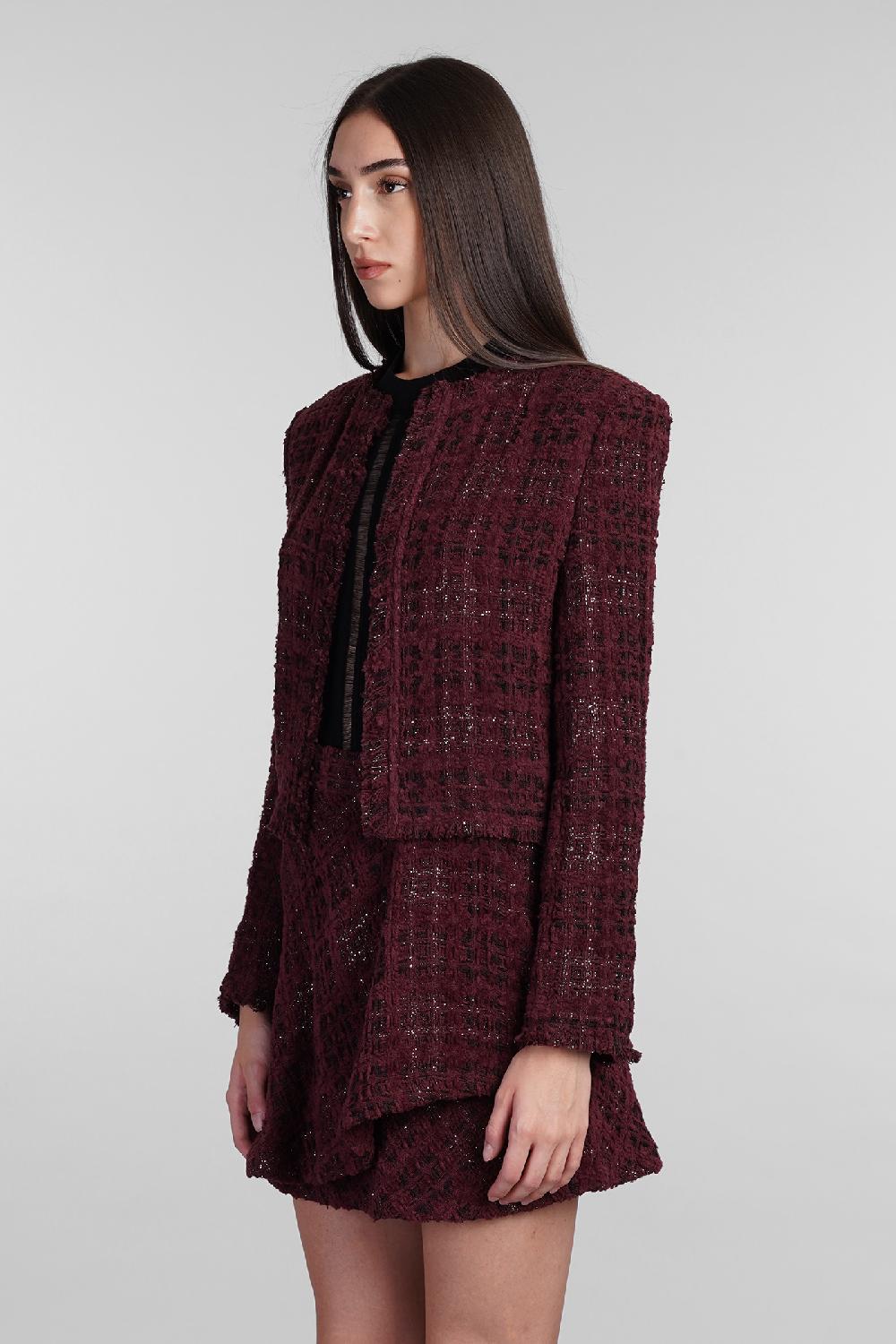 Deliberti Iro Giacca Casual Sonesta In Cotone Bordeaux Cod. 407102 - Deliberti The Luxury Shopping