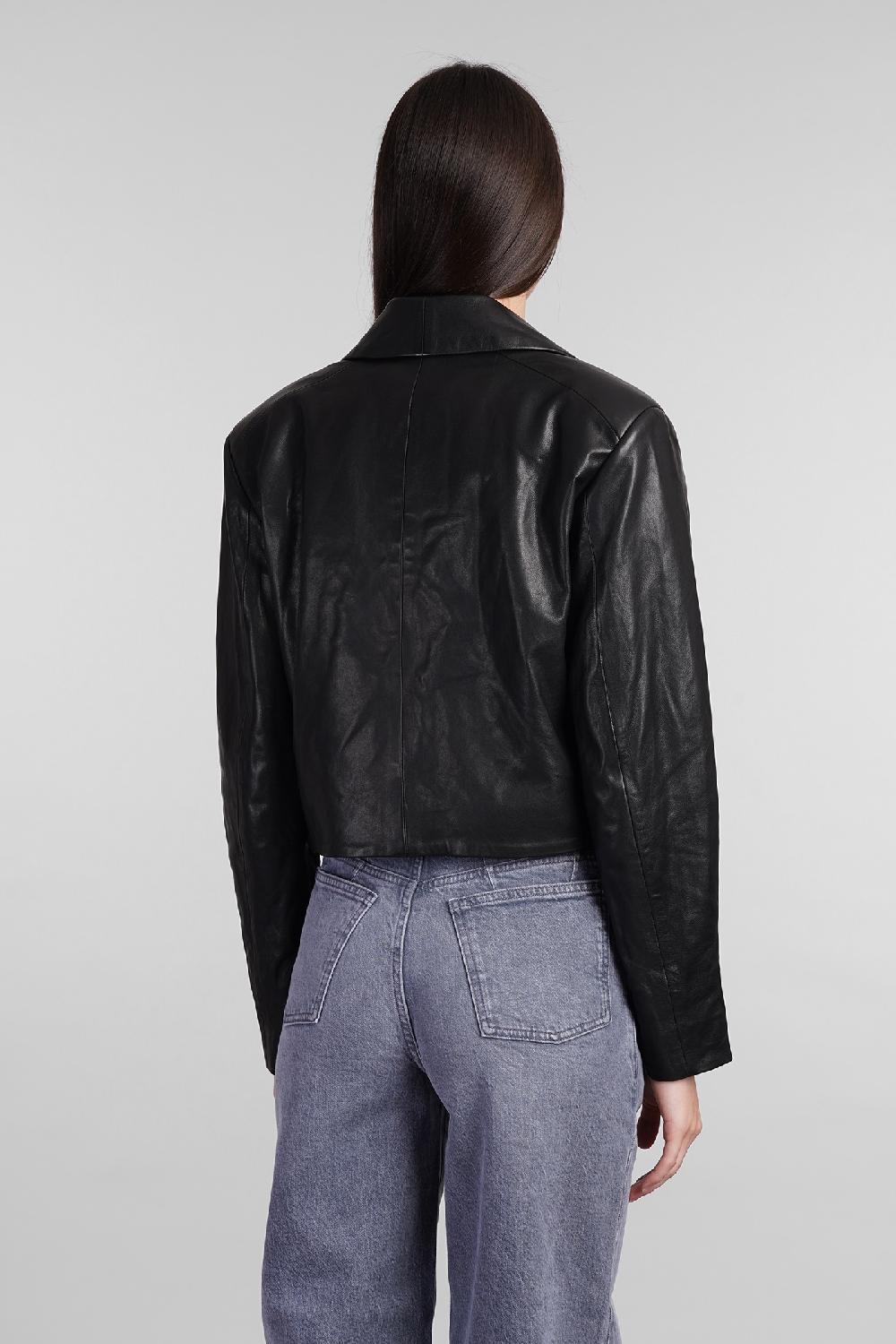 Deliberti Iro Giacca In Pelle Cybele In Pelle Nera Cod. 407110 - Deliberti The Luxury Shopping