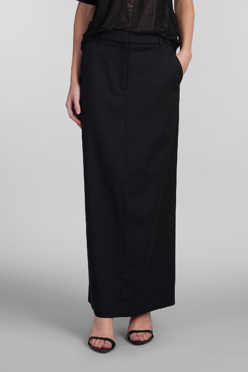 Deliberti Iro Gonna arianne in lana nera cod. 407106 - Deliberti The Luxury Shopping