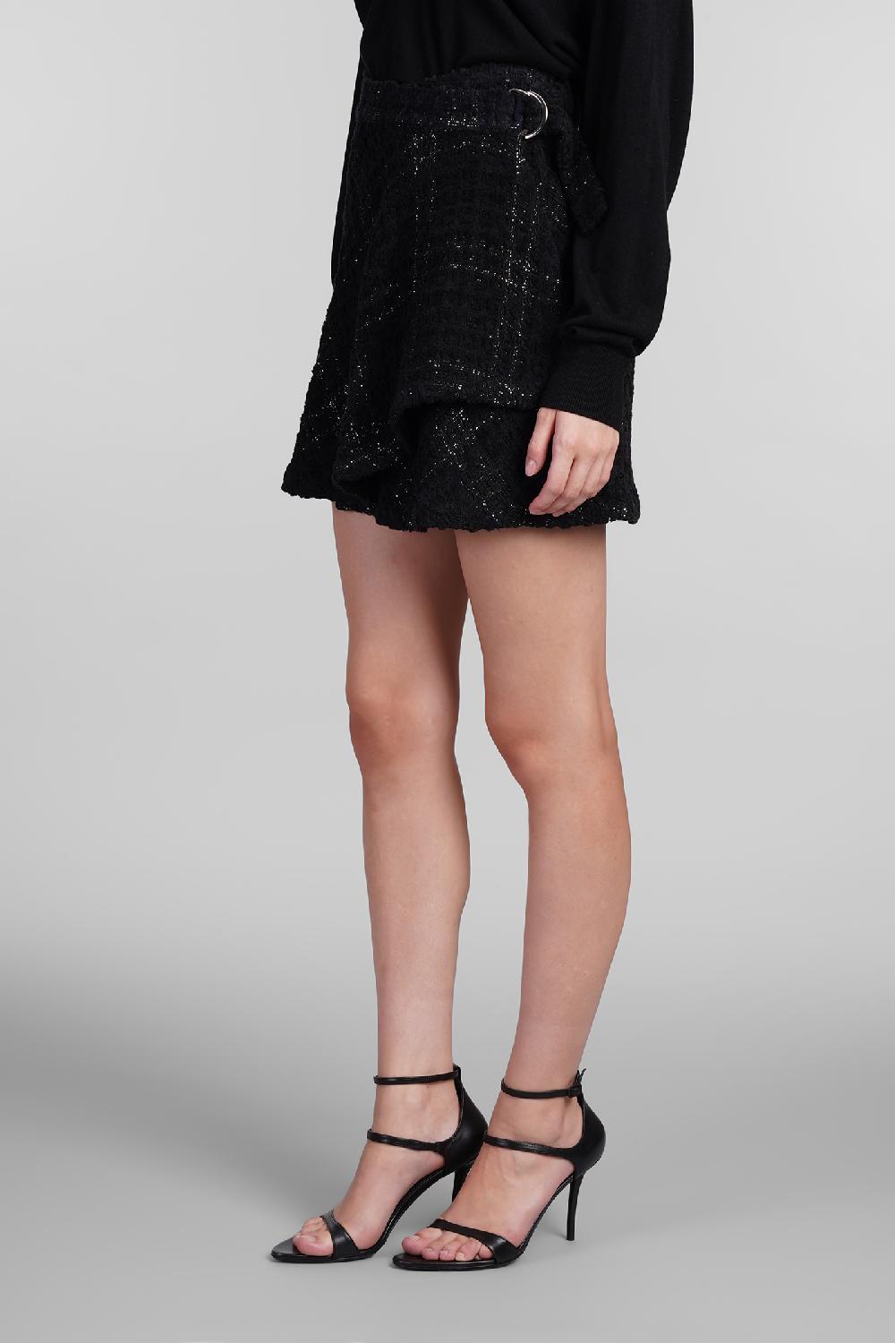 Deliberti Iro Gonna Solfin In Cotone Nero Cod. 407107 - Deliberti The Luxury Shopping