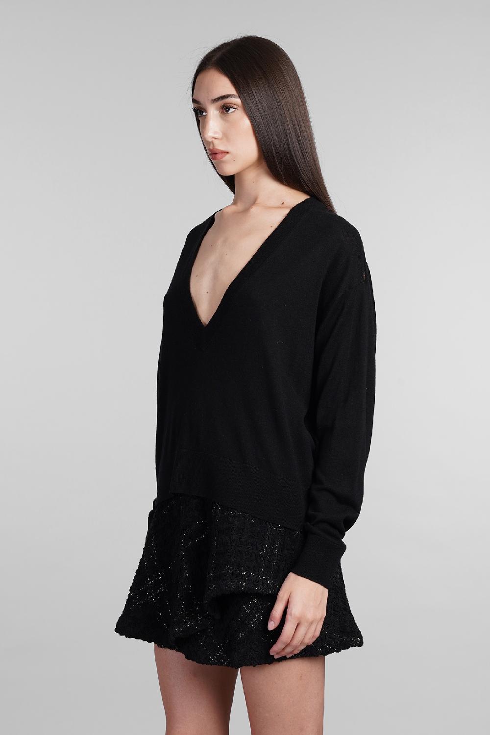 Deliberti Iro Maglia Leya In Seta Nera Cod. 407083 - Deliberti The Luxury Shopping