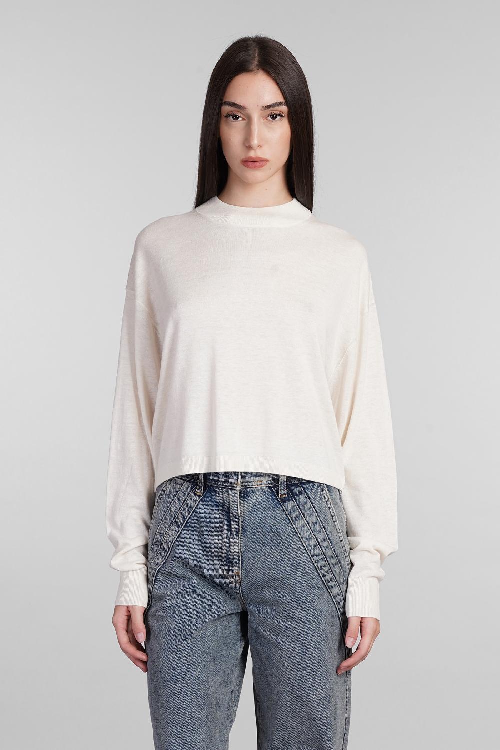 Deliberti Iro Maglia lya in seta beige cod. 407088 - Deliberti The Luxury Shopping