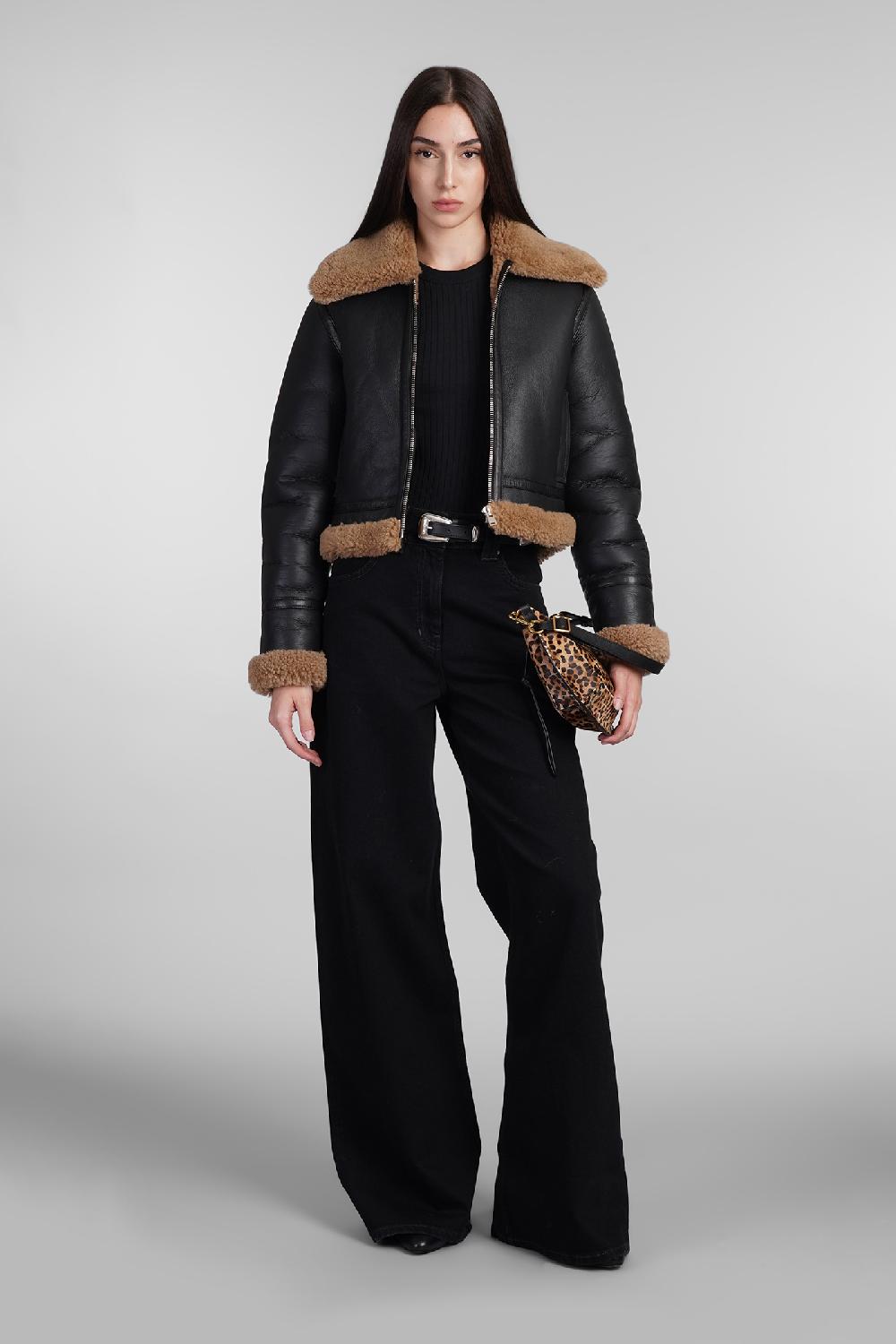 Deliberti Iro Montone Berrin In Pelle Nera Cod. 407092 - Deliberti The Luxury Shopping