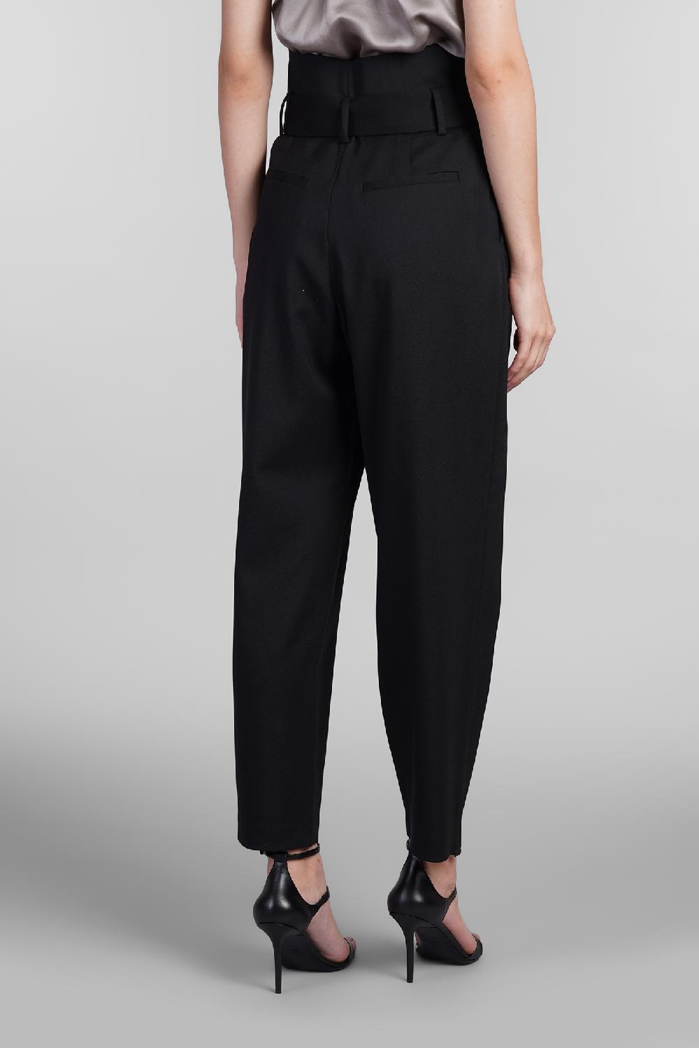 Deliberti Iro Pantalone Arrison In Lana Nera Cod. 407105 - Deliberti The Luxury Shopping