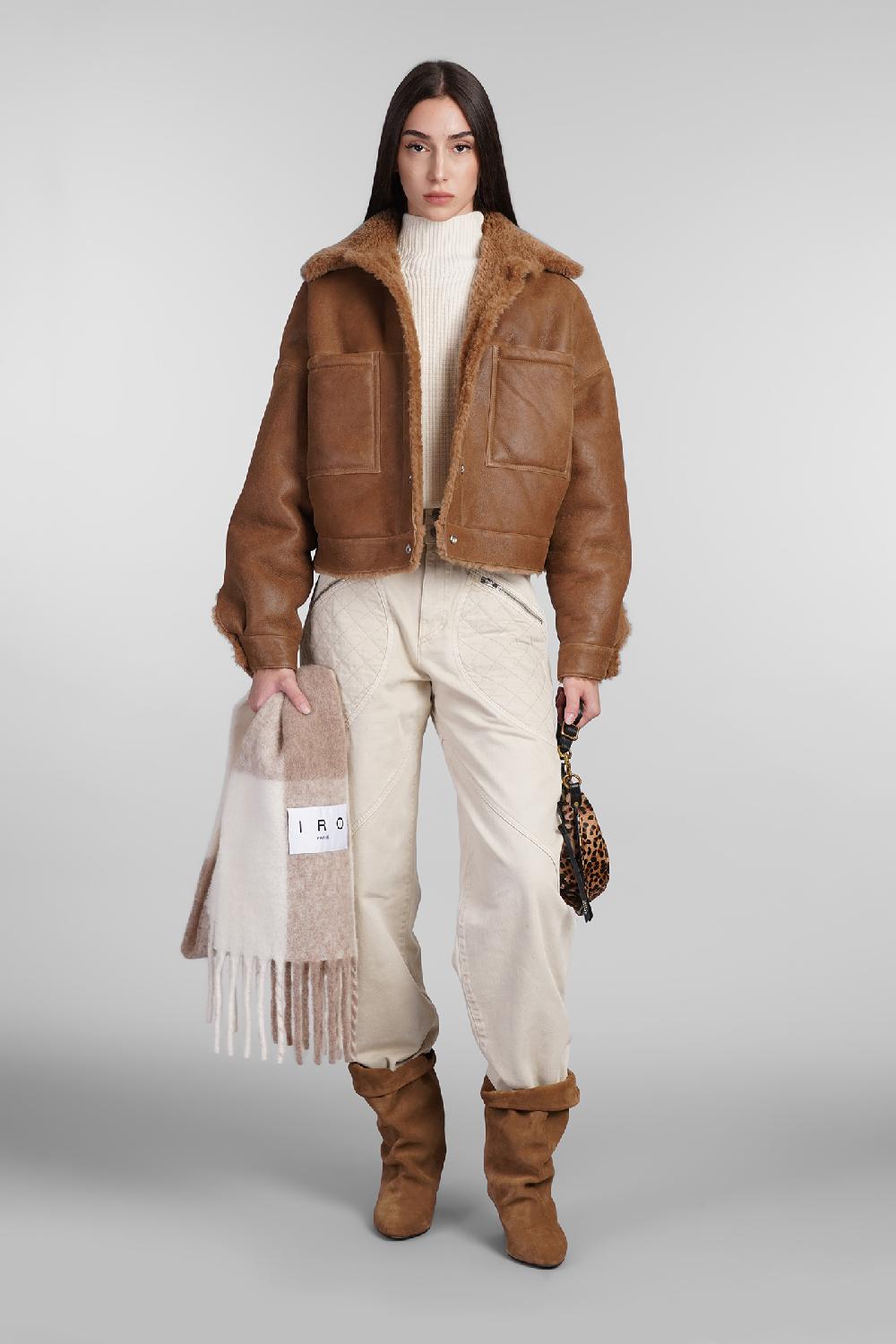 Deliberti Iro Pelliccia Nevisa In Pelle Cammello Cod. 407095 - Deliberti The Luxury Shopping