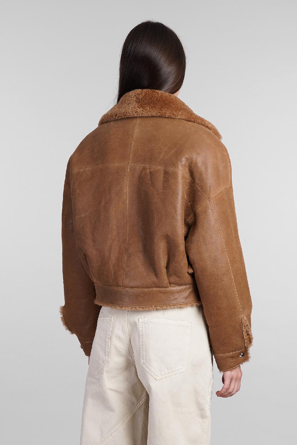 Deliberti Iro Pelliccia Nevisa In Pelle Cammello Cod. 407095 - Deliberti The Luxury Shopping