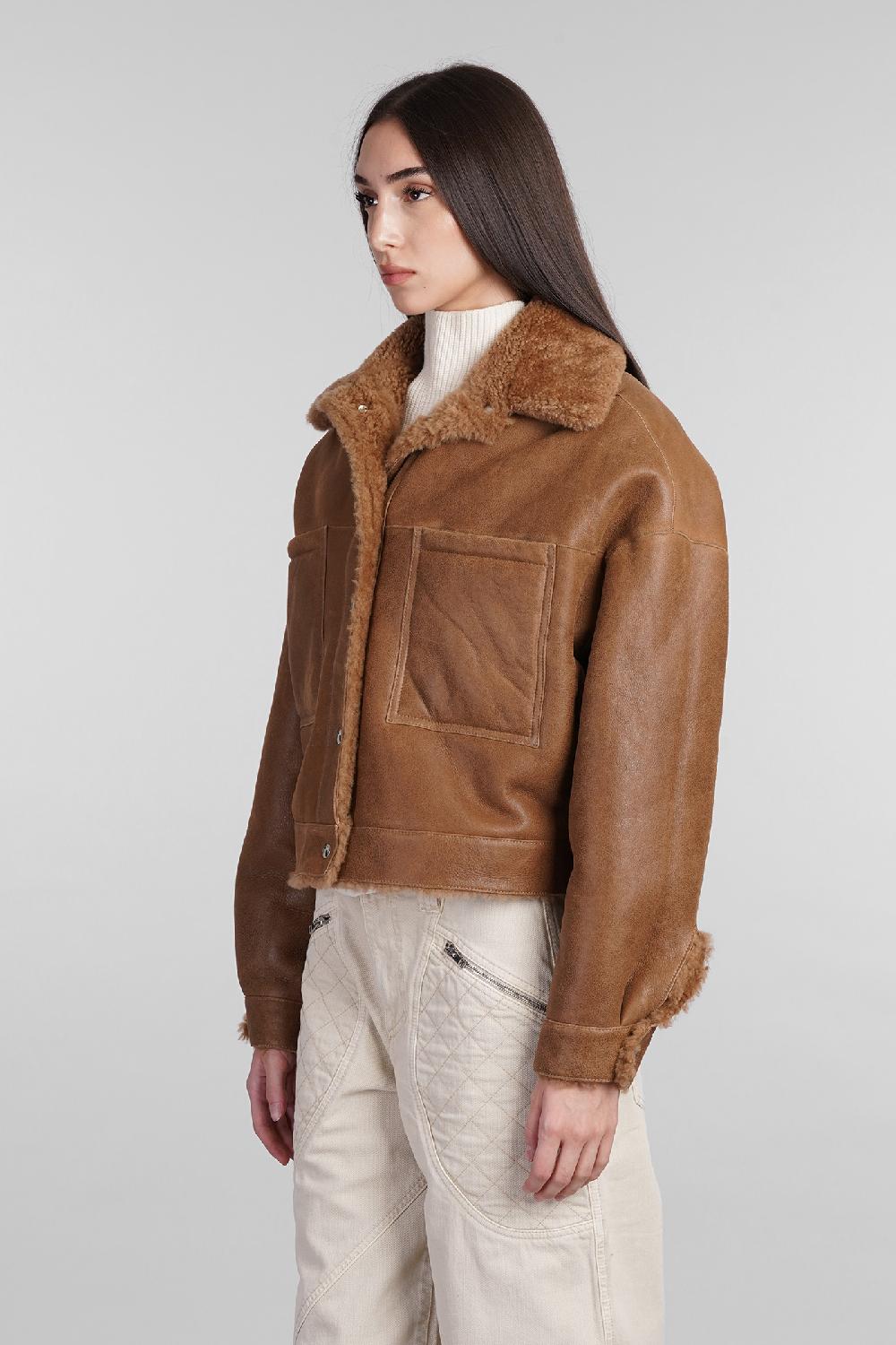 Deliberti Iro Pelliccia Nevisa In Pelle Cammello Cod. 407095 - Deliberti The Luxury Shopping