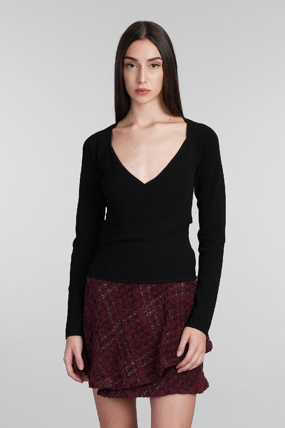 Deliberti Iro Topwear eloi in viscosa nera cod. 407084 - Deliberti The Luxury Shopping