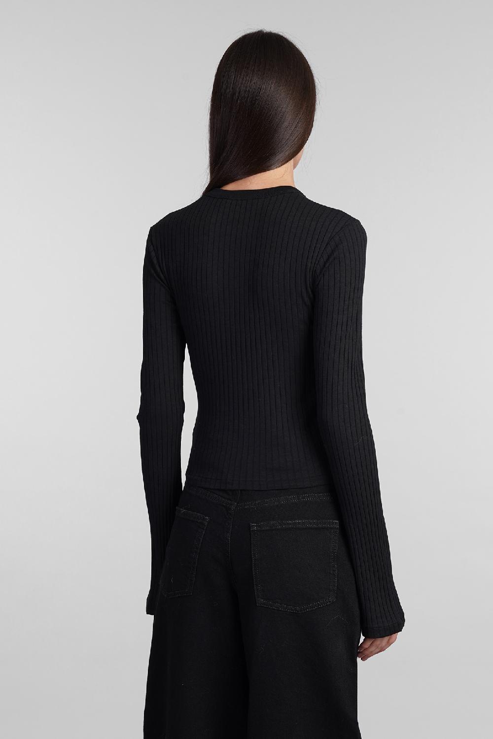 Deliberti Iro Topwear Ersilia In Cotone Nero Cod. 407077 - Deliberti The Luxury Shopping