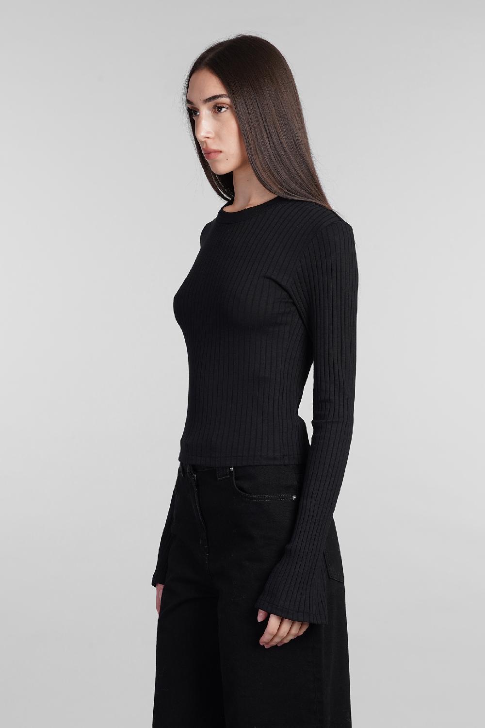 Deliberti Iro Topwear Ersilia In Cotone Nero Cod. 407077 - Deliberti The Luxury Shopping
