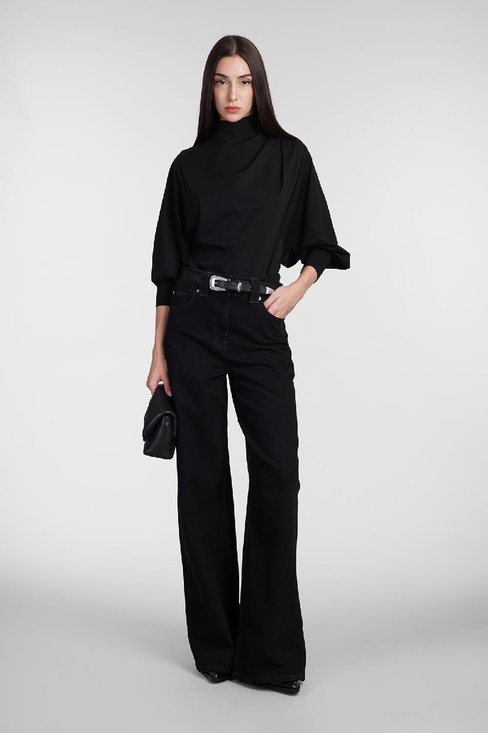 Deliberti Iro Topwear Melisso In Lyocell Nero Cod. 407113 - Deliberti The Luxury Shopping