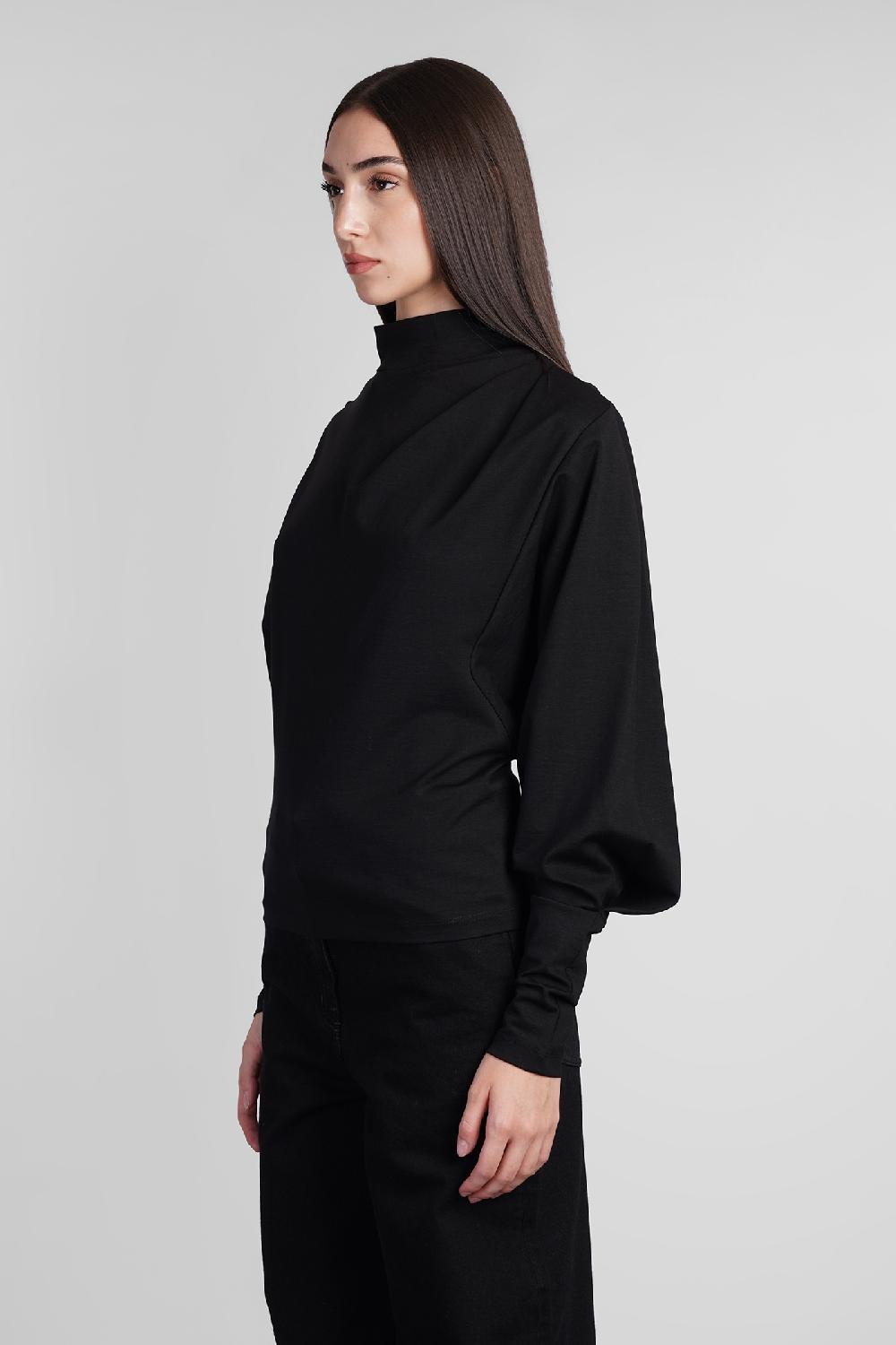 Deliberti Iro Topwear Melisso In Lyocell Nero Cod. 407113 - Deliberti The Luxury Shopping