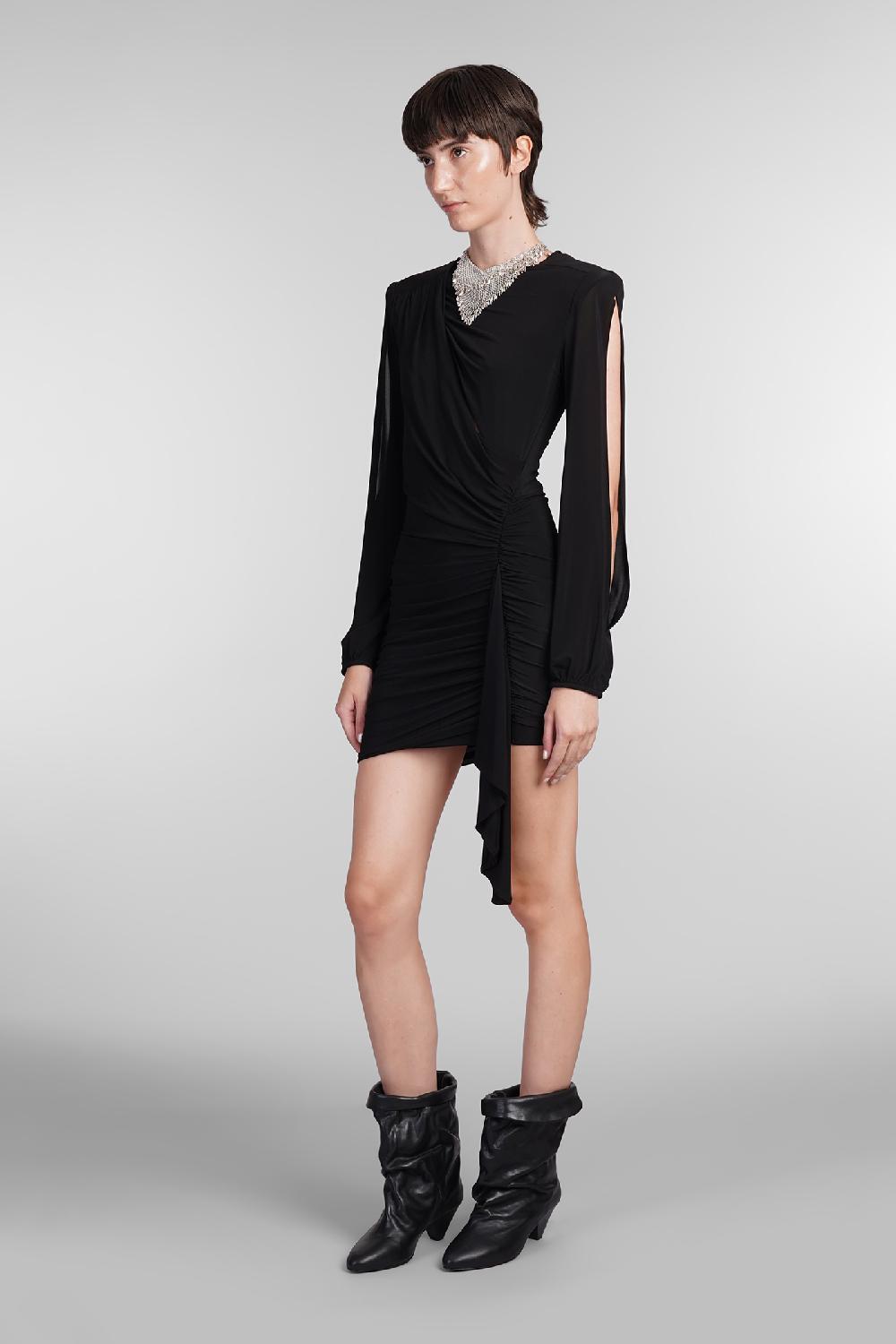 Deliberti Isabel Marant Abito Vinia In Viscosa Nera Cod. 402767 - Deliberti The Luxury Shopping