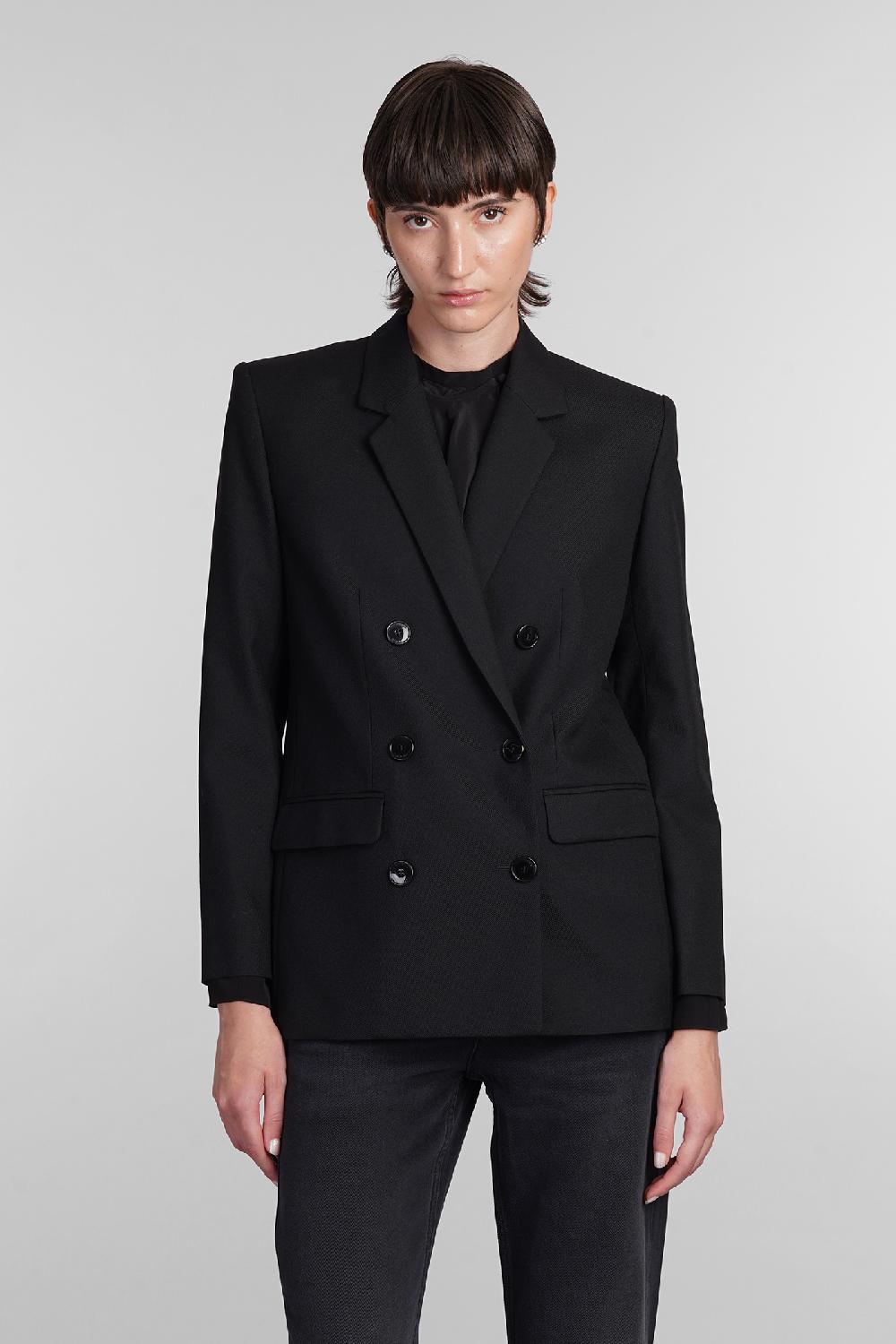 Deliberti Isabel Marant Blazer madina in lana nera cod. 405192 - Deliberti The Luxury Shopping