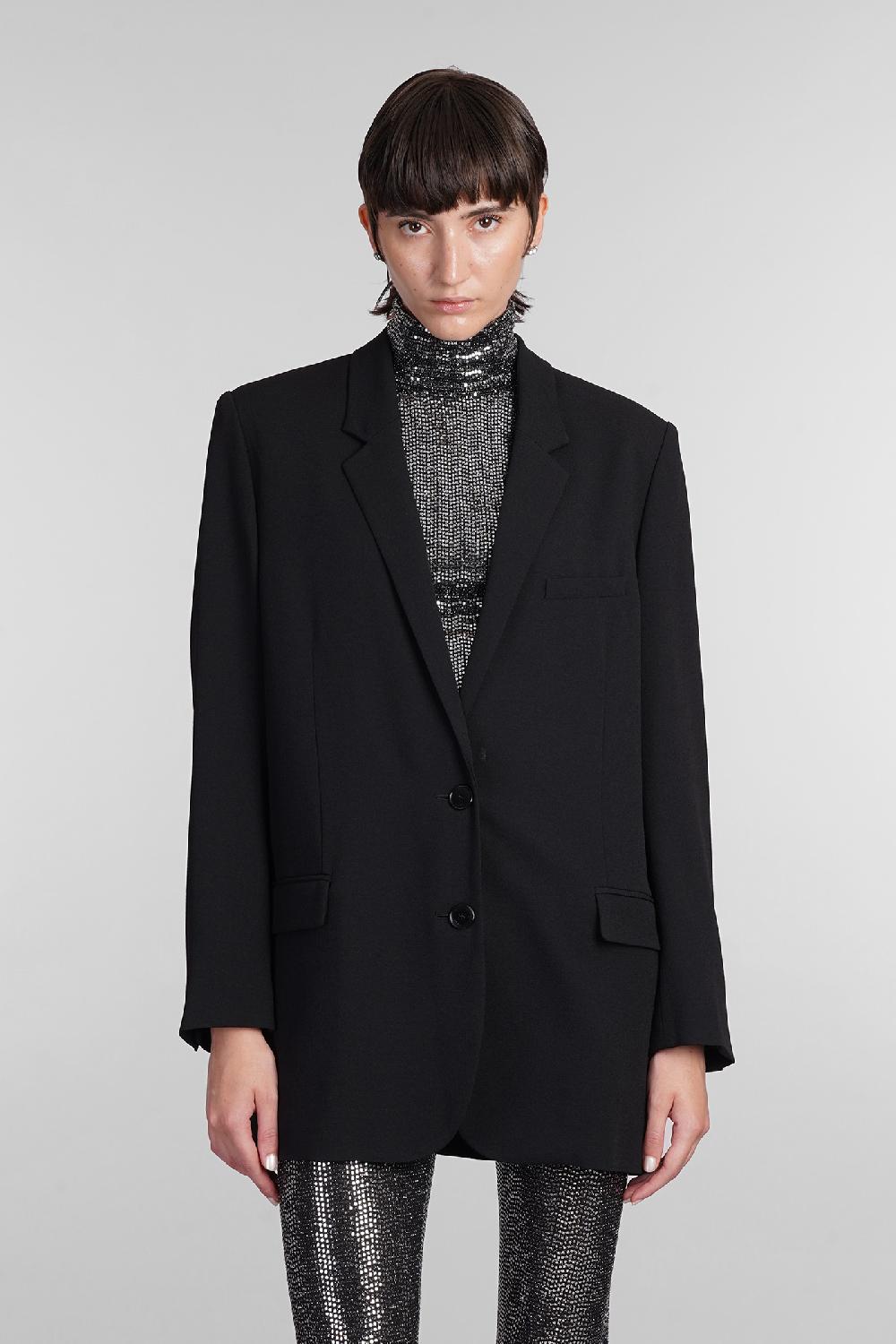 Deliberti Isabel Marant Blazer oceany in poliestere nero cod. 405194 - Deliberti The Luxury Shopping
