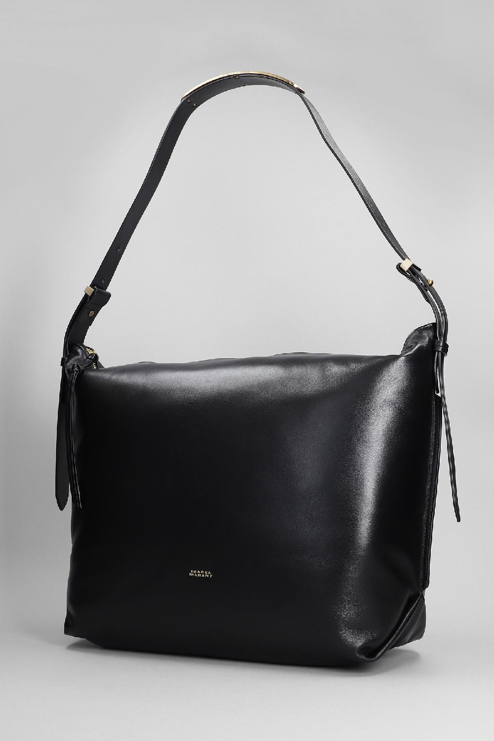 Deliberti Isabel Marant Borsa A Spalla Leyden Large In Pelle Nera Cod. 392041 - Deliberti The Luxury Shopping