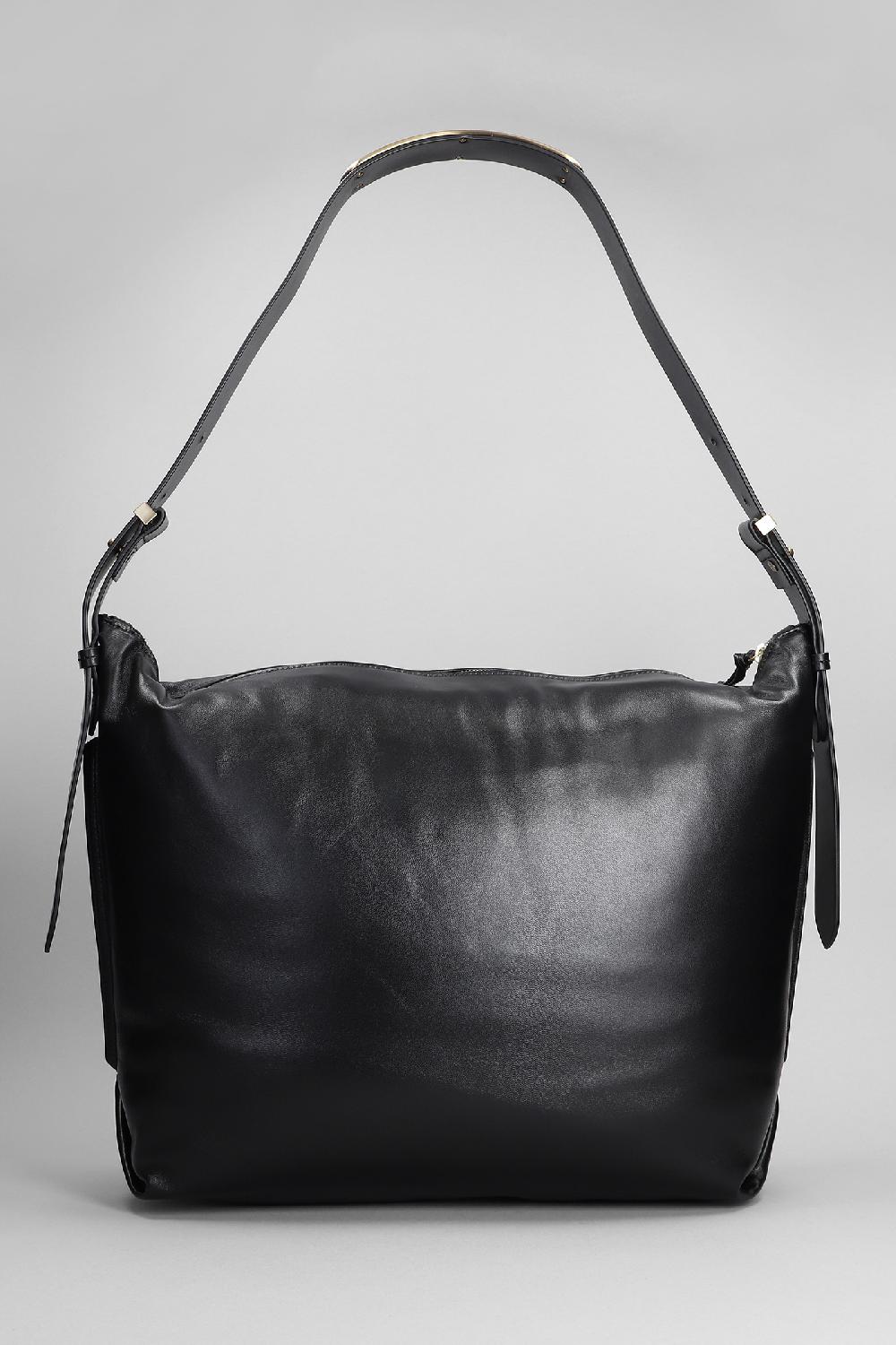 Deliberti Isabel Marant Borsa A Spalla Leyden Large In Pelle Nera Cod. 392041 - Deliberti The Luxury Shopping
